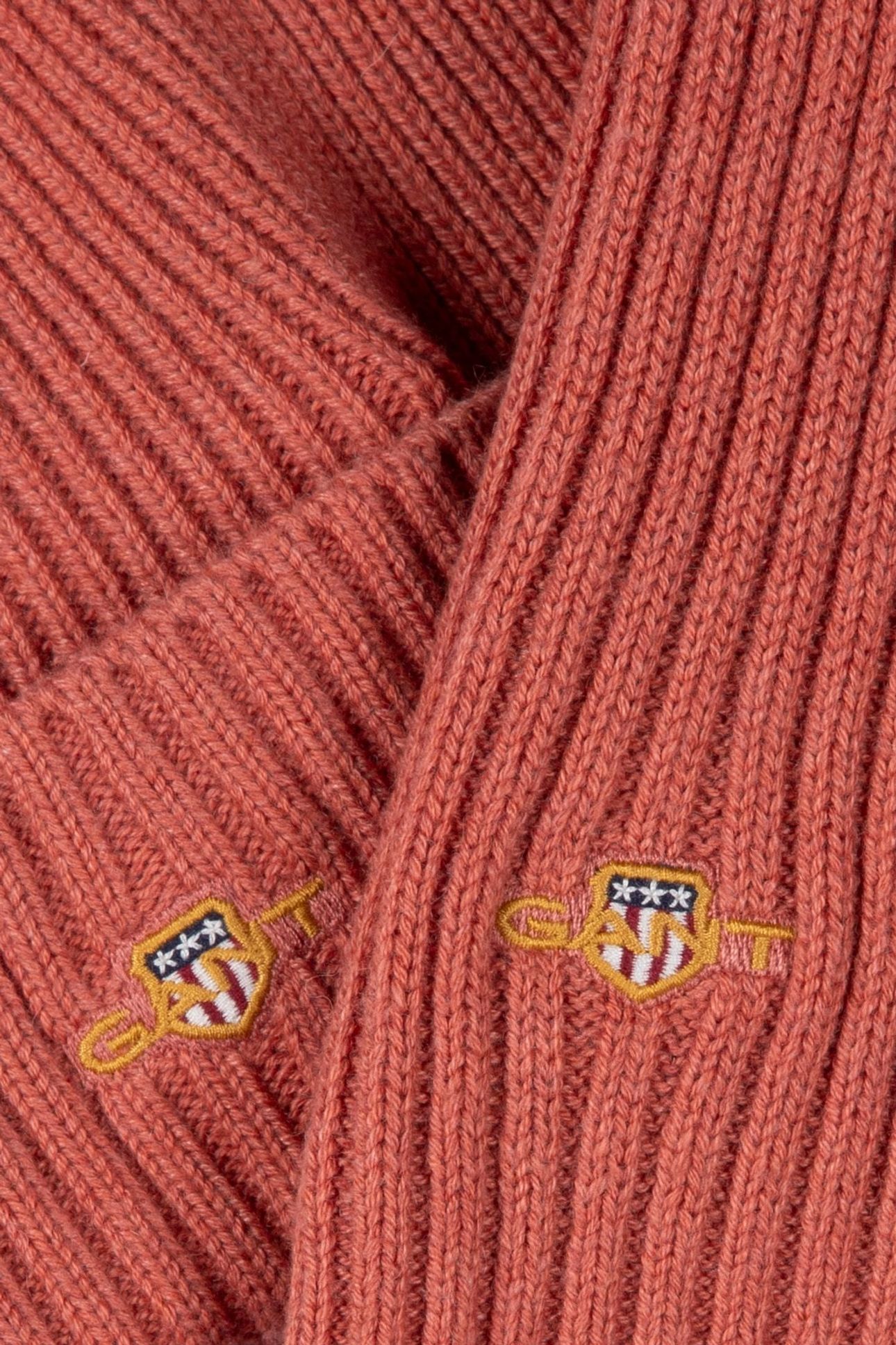 SHIELD BEANIE AND SCARF GIFT SET FADED BRICK 4