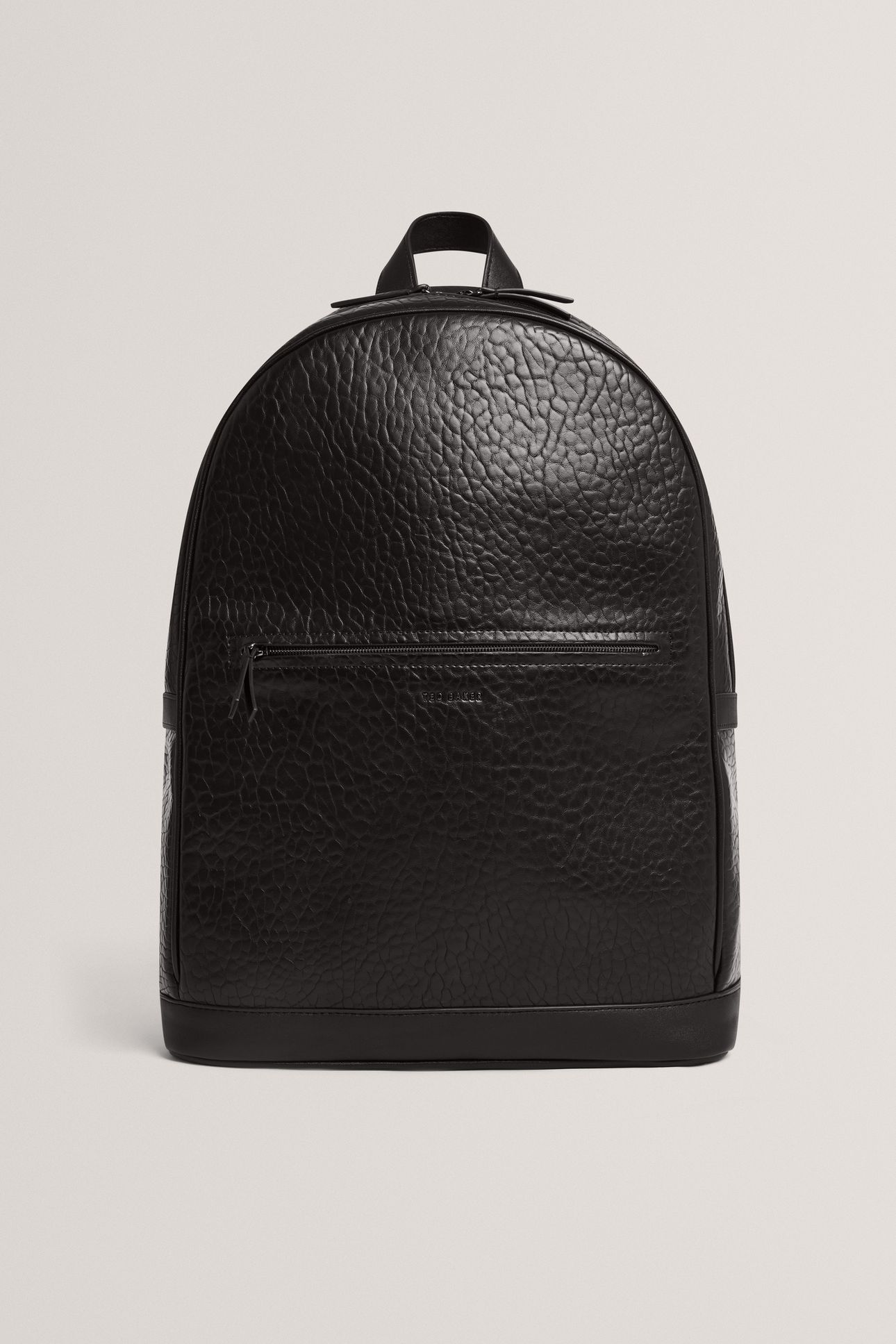 PEBBLED PU BACKPACK BLACK 1
