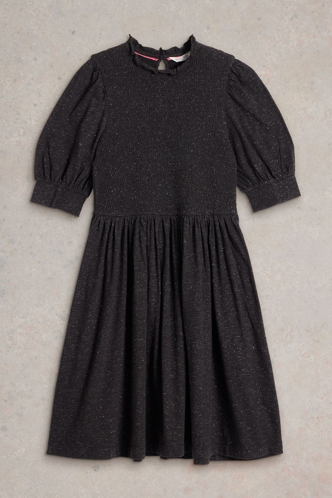 MOLLY SPARKLE JERSEY DRESS CHARC GREY 3