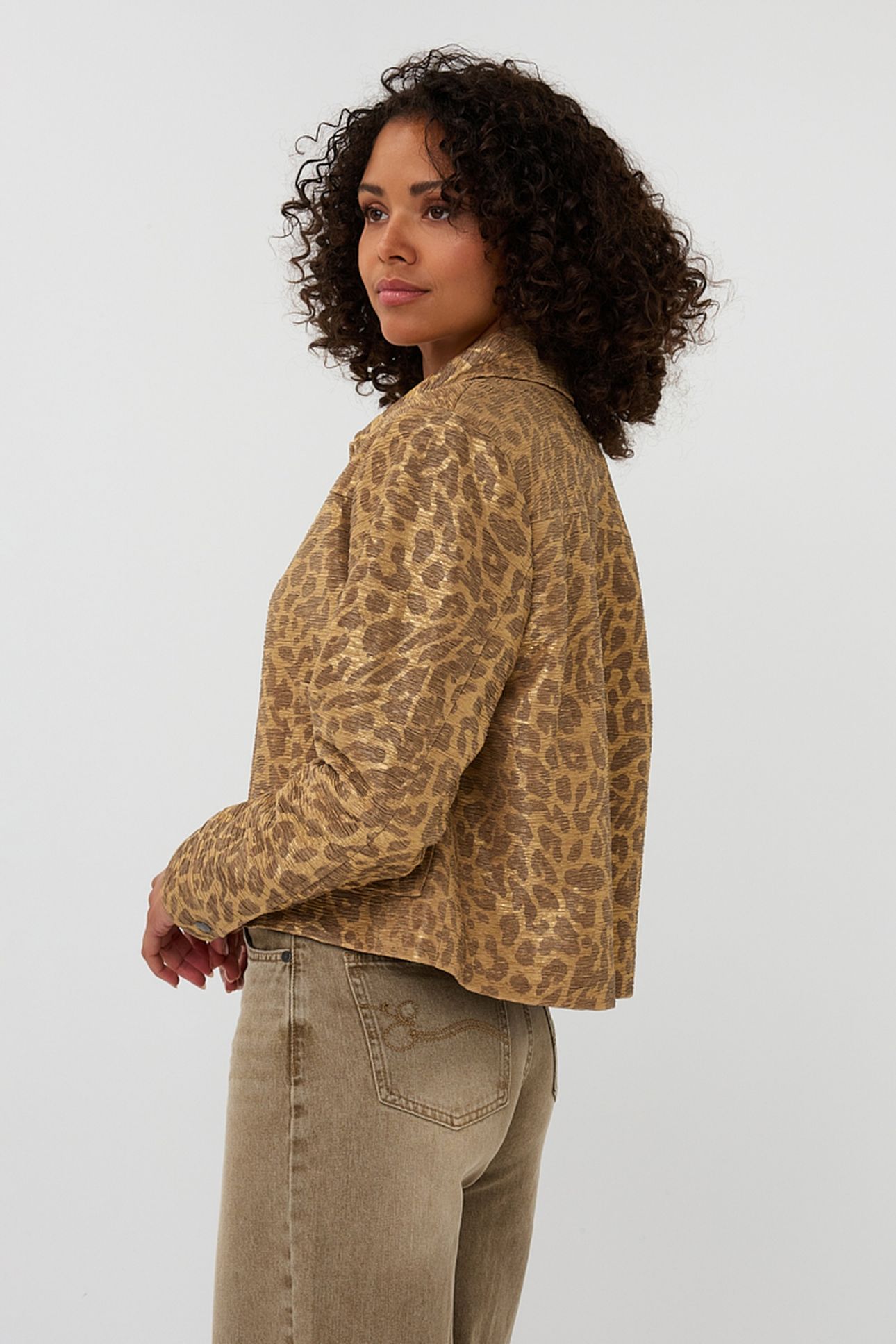 JACKET LEOPARD GOLDEN OLIVE 4
