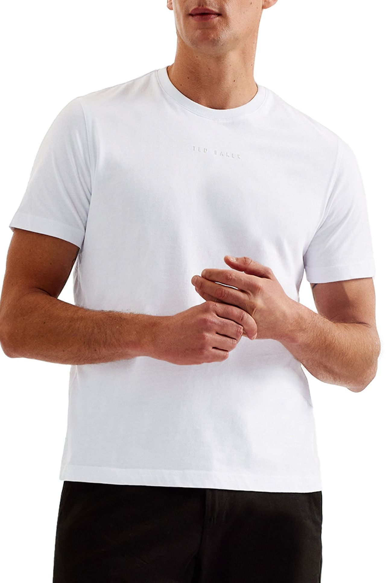WISKIN SS REGULAR BRANDED T SHIRT WHITE 1