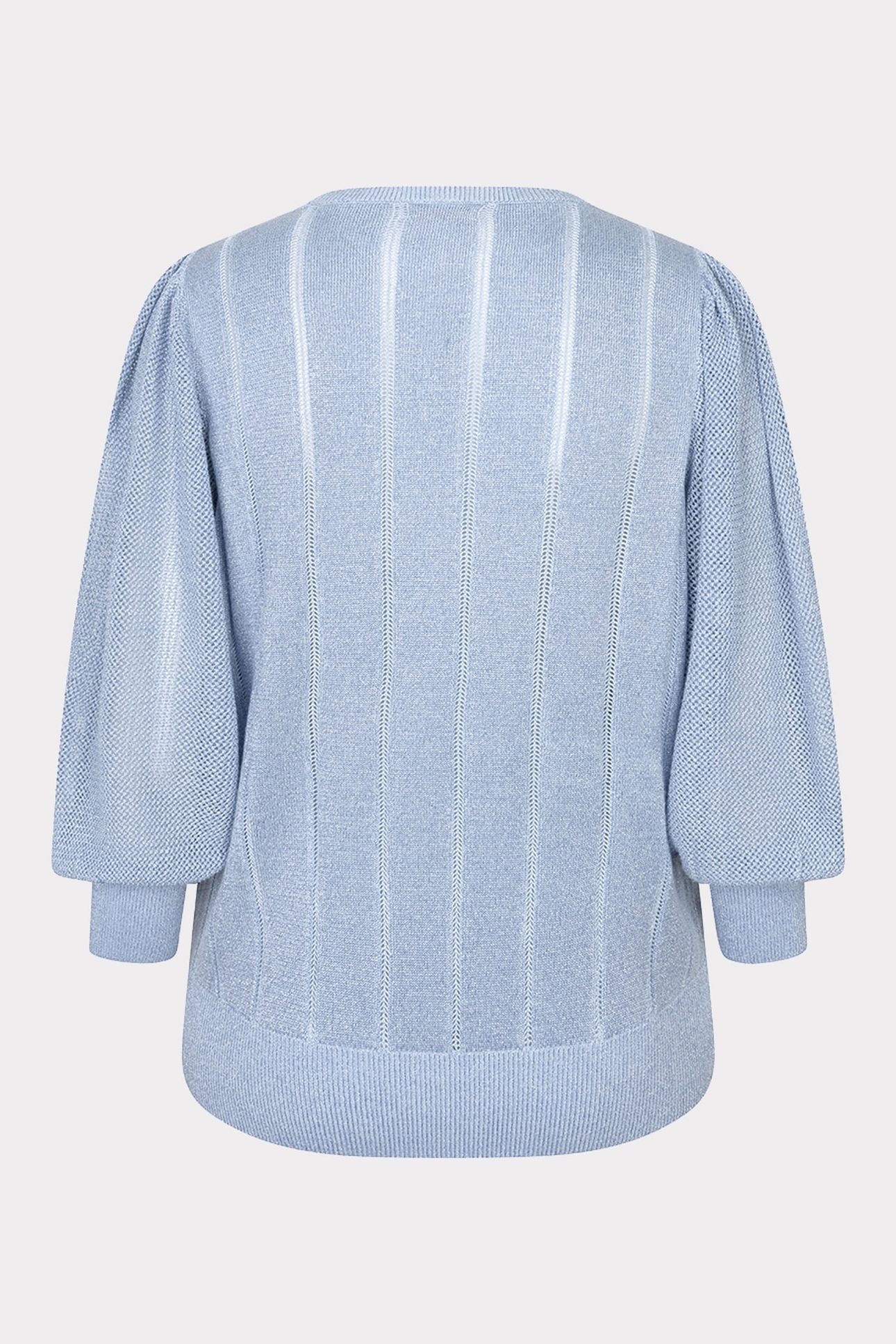 SWEATER SHORT PUFFSLEEVES LUREX BLUE 2