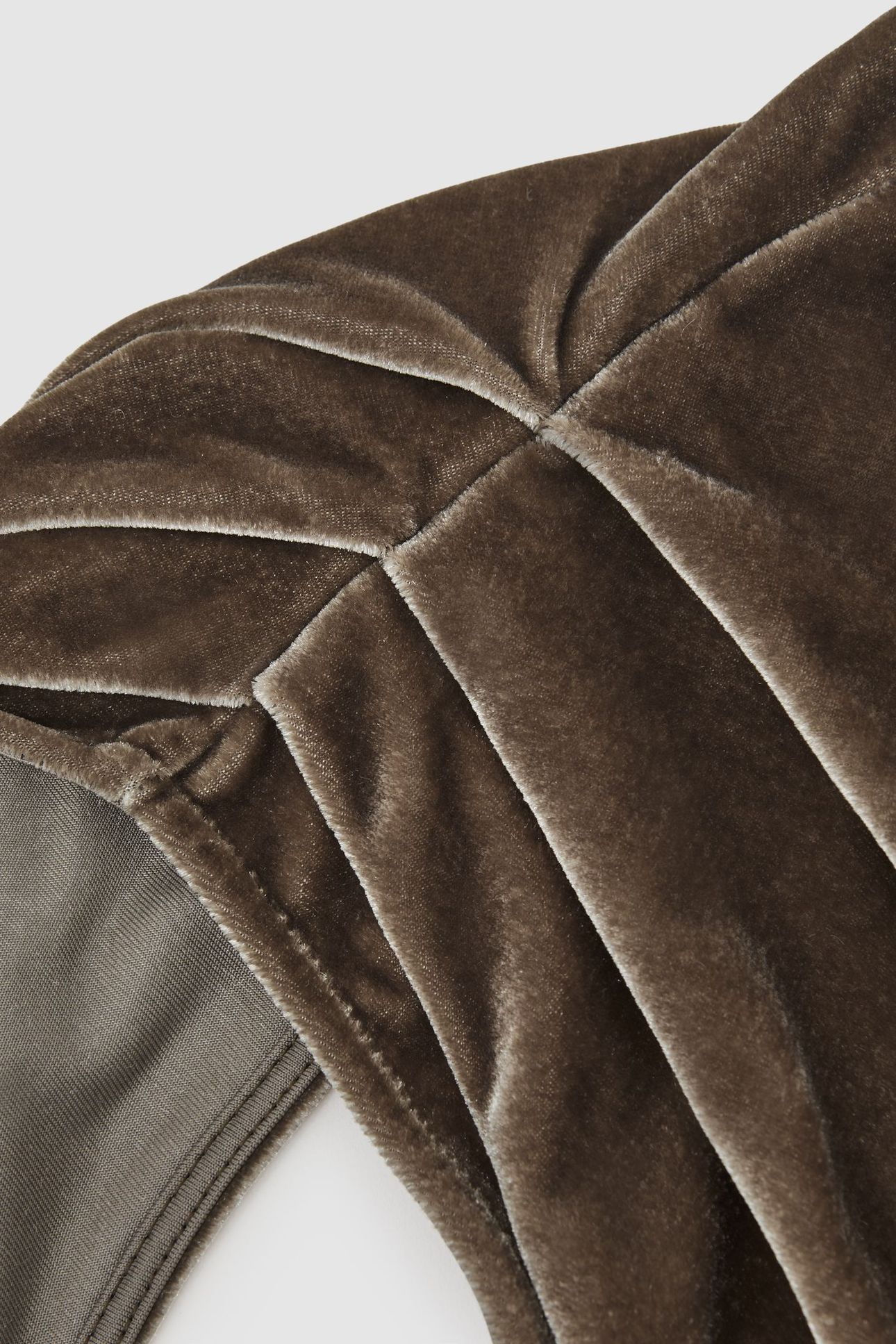 LONG SLEEVE VELVET TOP MOCHA BROWN 5