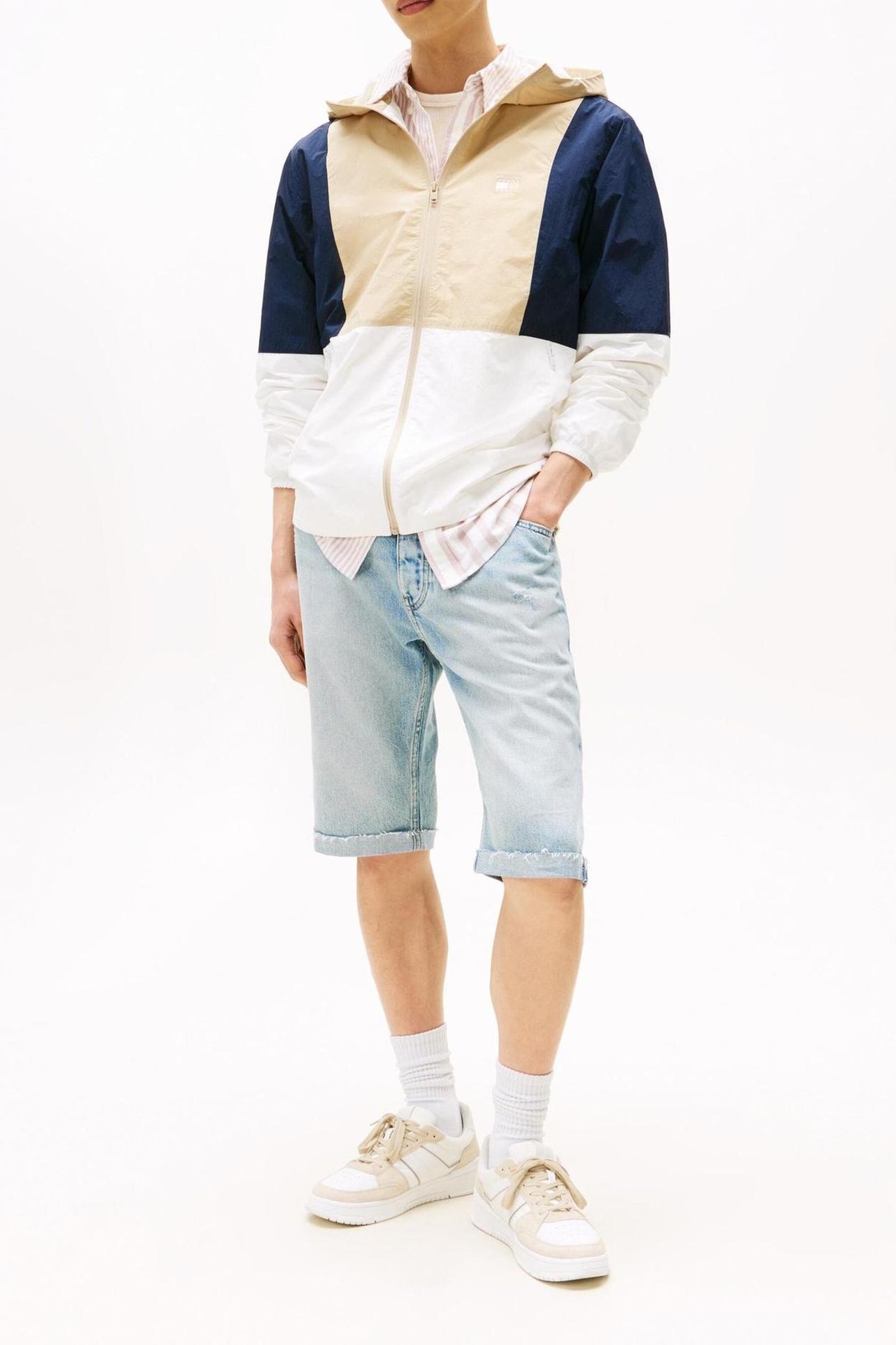 TJM CHICAGO WINDBREAKER ECRU/MULTI 6