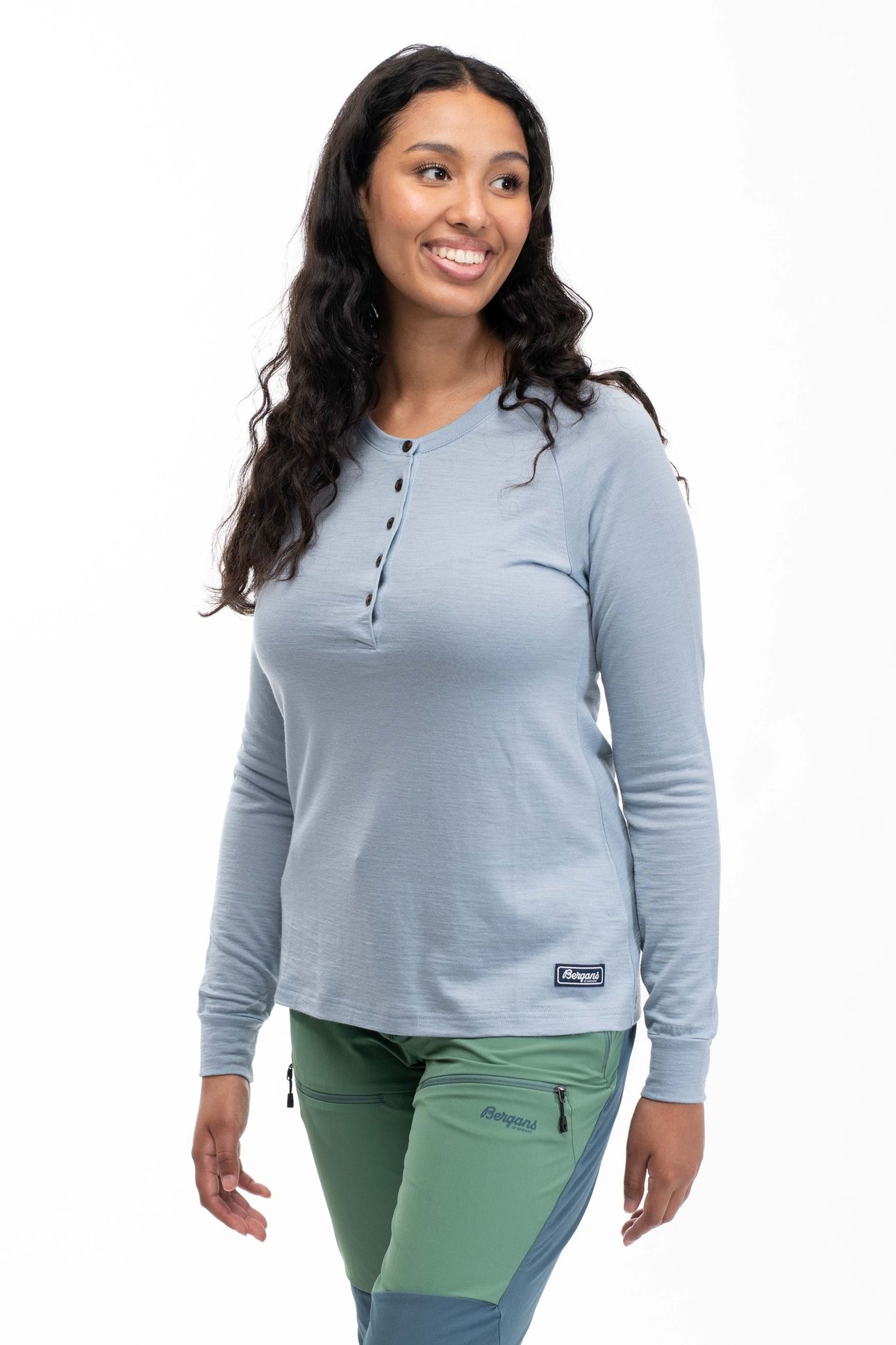 LYSEBU WOOL W HENLEY HUSKY BLUE 1