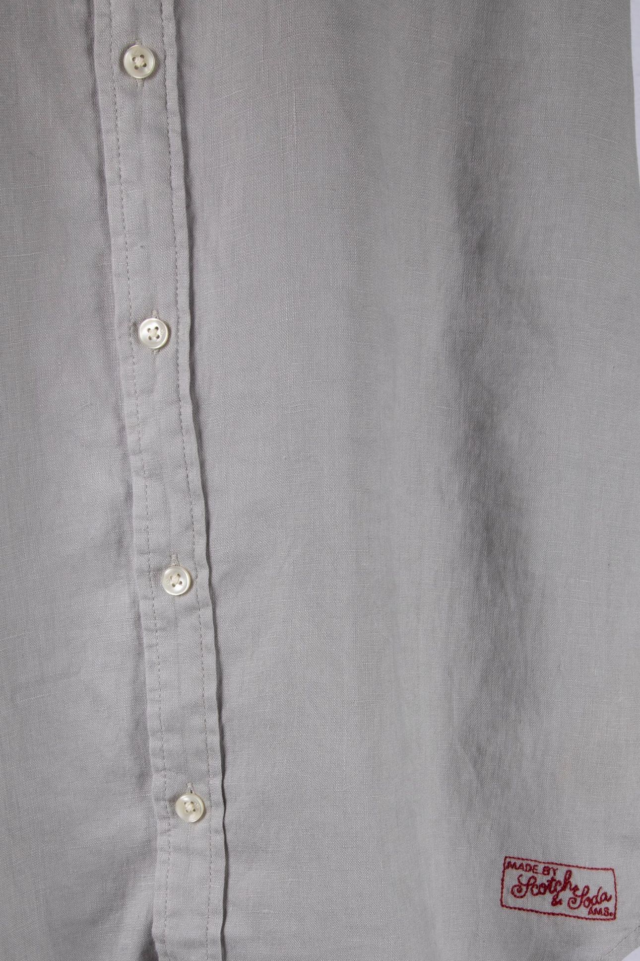 SEASONAL CORE LINEN REGULARFIT SHIRT MEDIUM GREY 5
