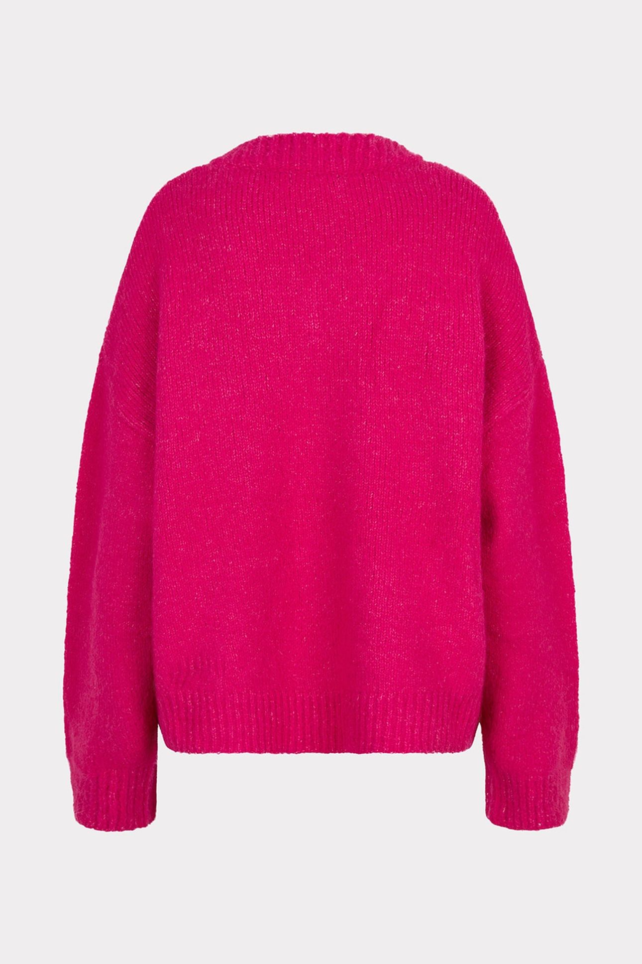 SWEATER V-NECK BROOCH FRAMBOISE 7