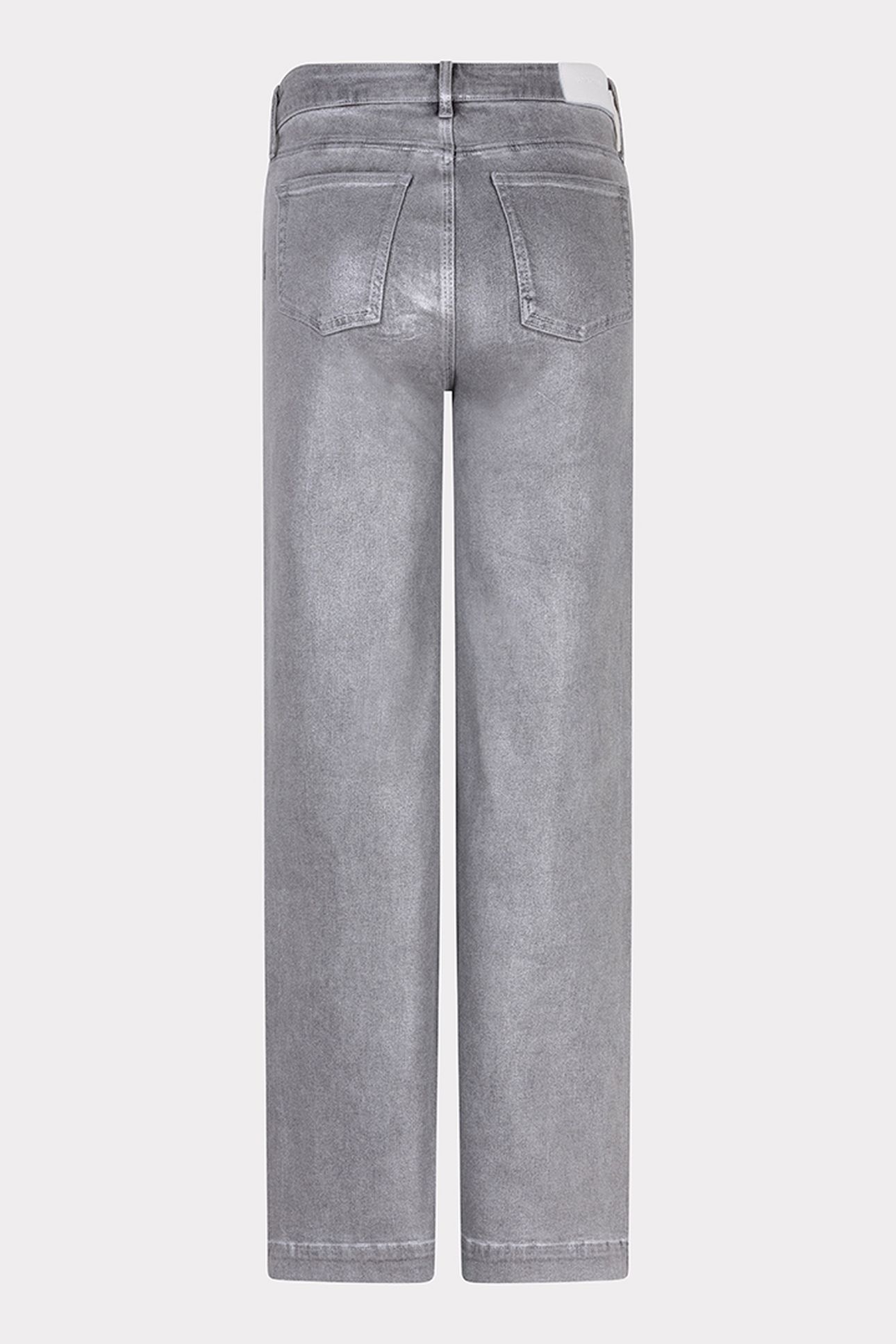 TROUSERS STRAIGHT METALLIC GREY 8