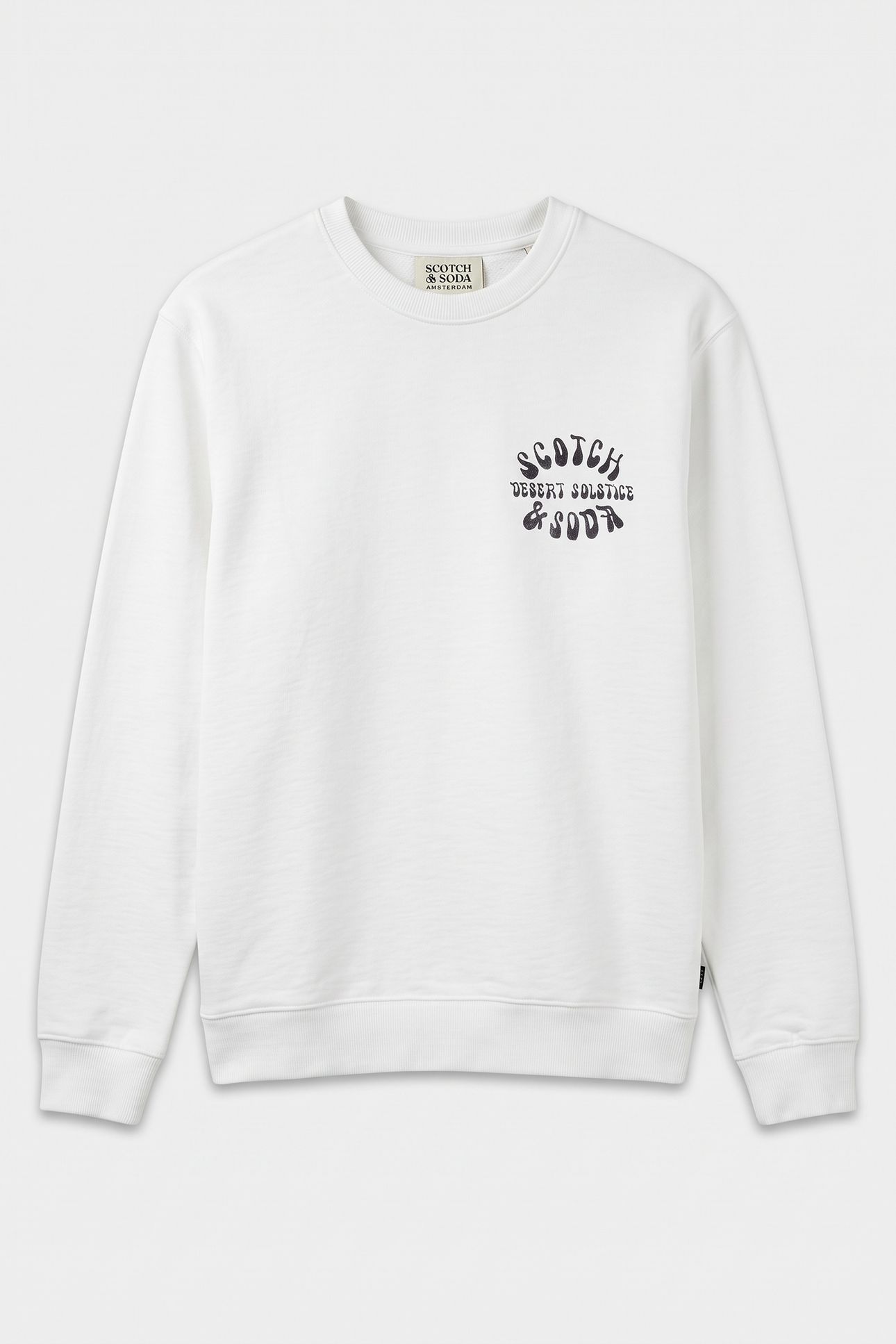 LEFT CHEST LOGO REGULAR-FIT SWEATSHIRT WHITE/PASTEL 3