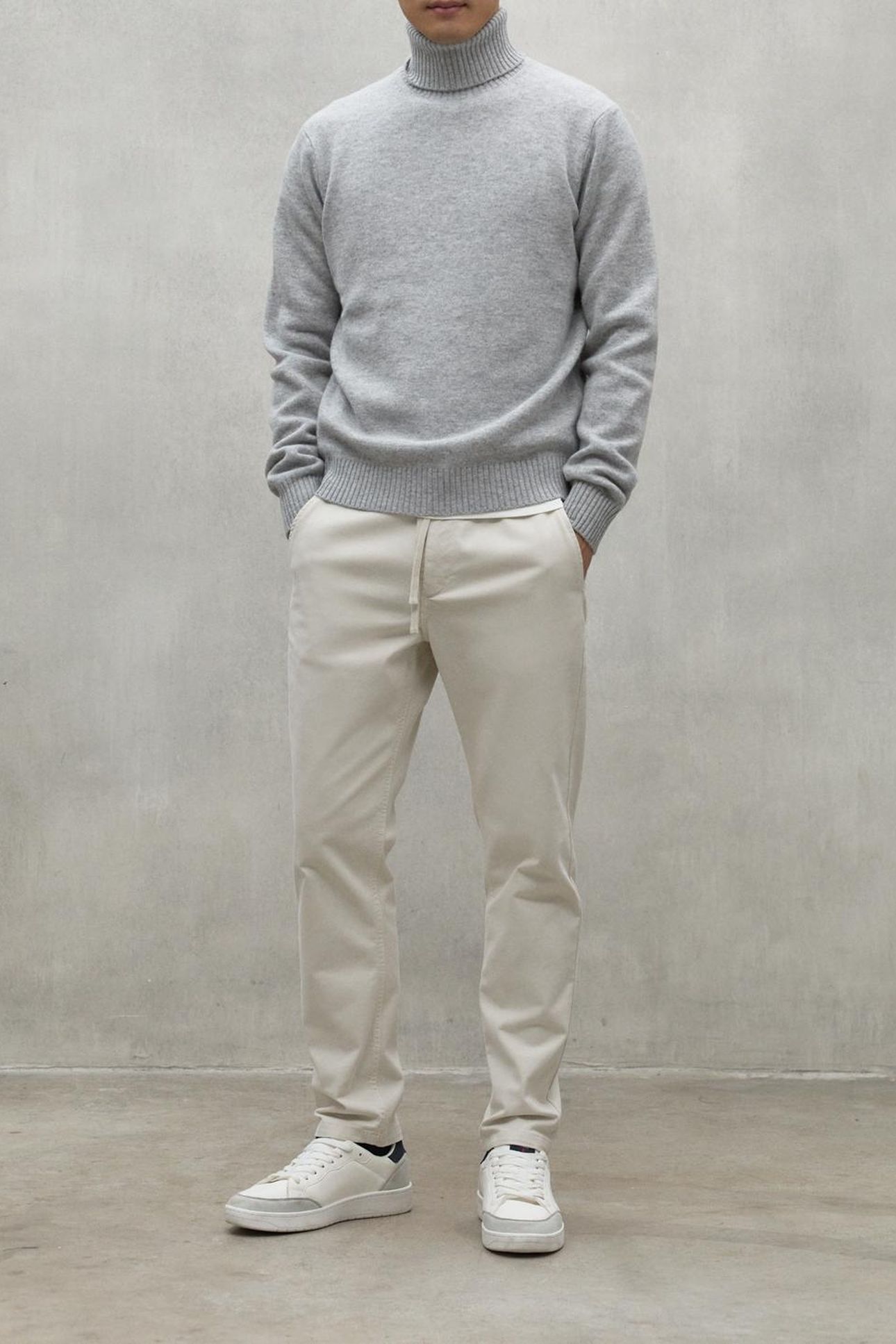 BRUNALF KNIT LIGHT GREY MELANGE 3