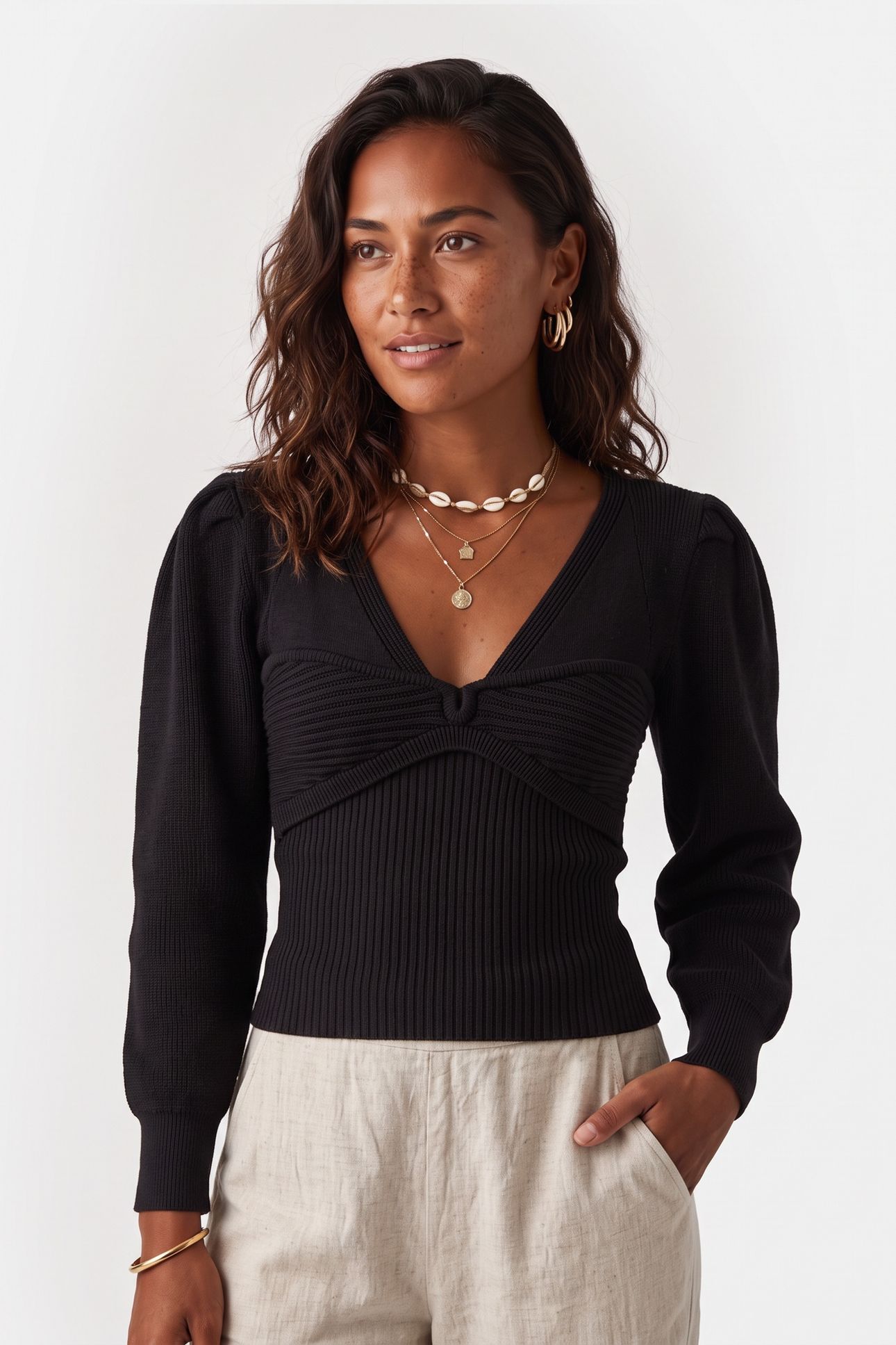 DELVINA SWEATER BLACK 1