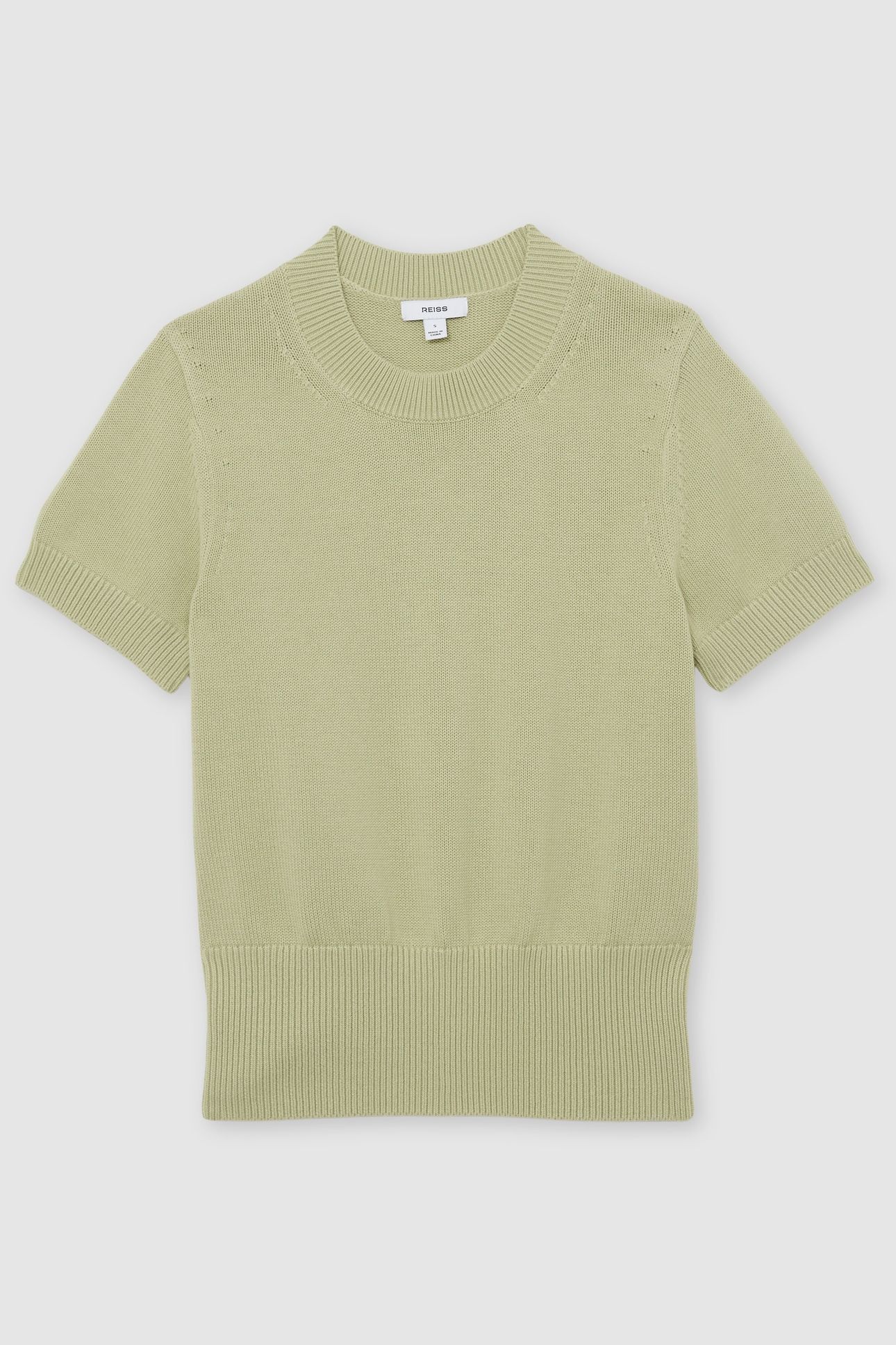 KNIT CREW NECK TOP SAGE GREEN 4