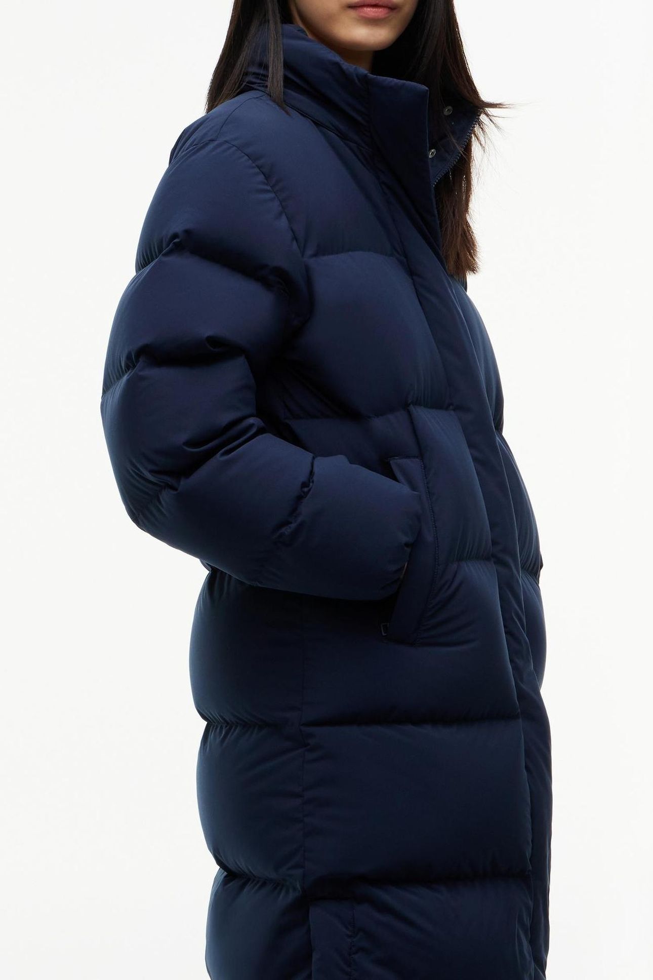 ALASKA LONG PUFFER COAT BLUE 4