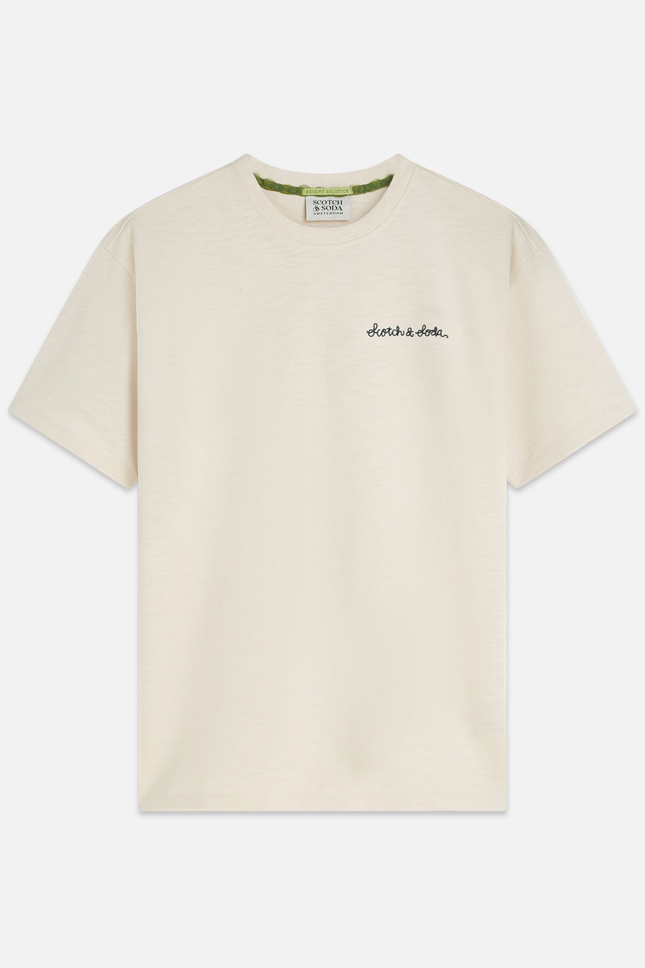 SLUBYARN CHEST POCKET ARTWORK RELAXEDFIT TSHIRT LIGHT BEIGE 1