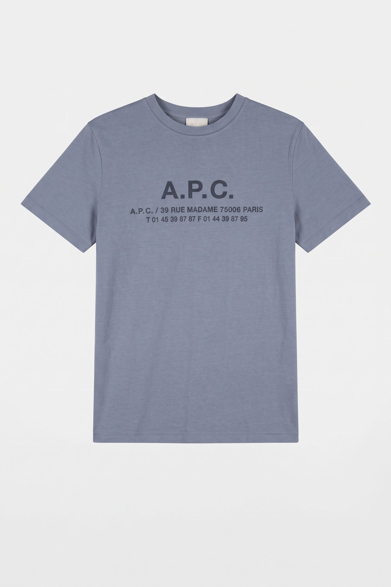 UNISEX T-SHIRT SHORT SLEEVE ADDRESS LIGHT BLUE 5