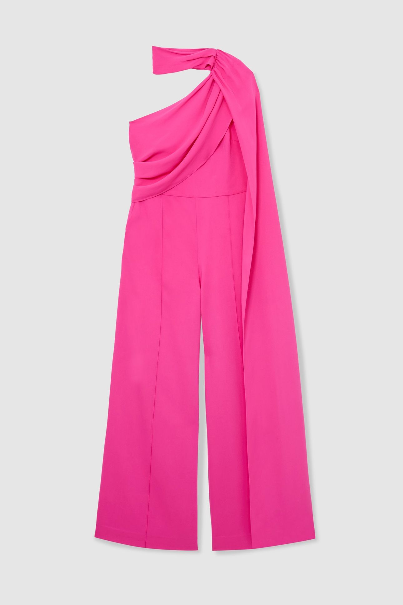DRAPE DETAIL OCCASION JUMPSUIT RASPBERRY PINK 5