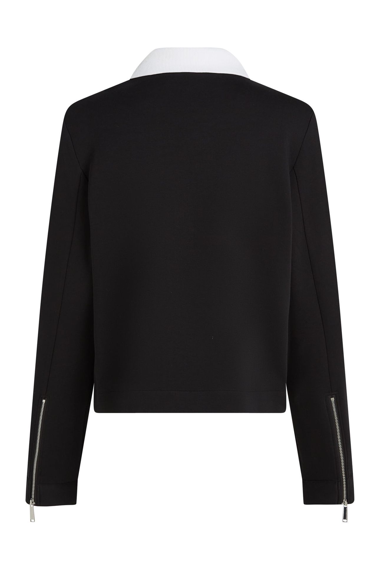 BW TWO WAY ZIP UP WHITE/BLACK 5