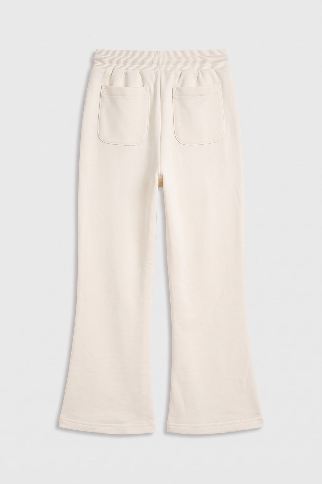 KIDS GIRLS SHIELD STRAIGHT LEG SWEATPANTS CREAM 3