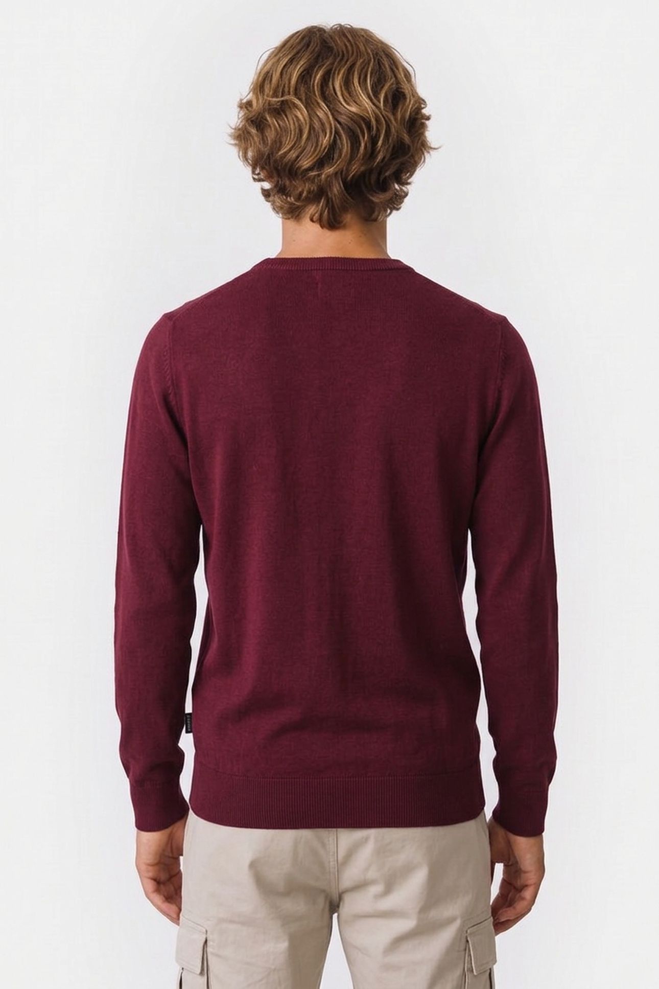 C-NECK SWEATER BURGUNDY 2