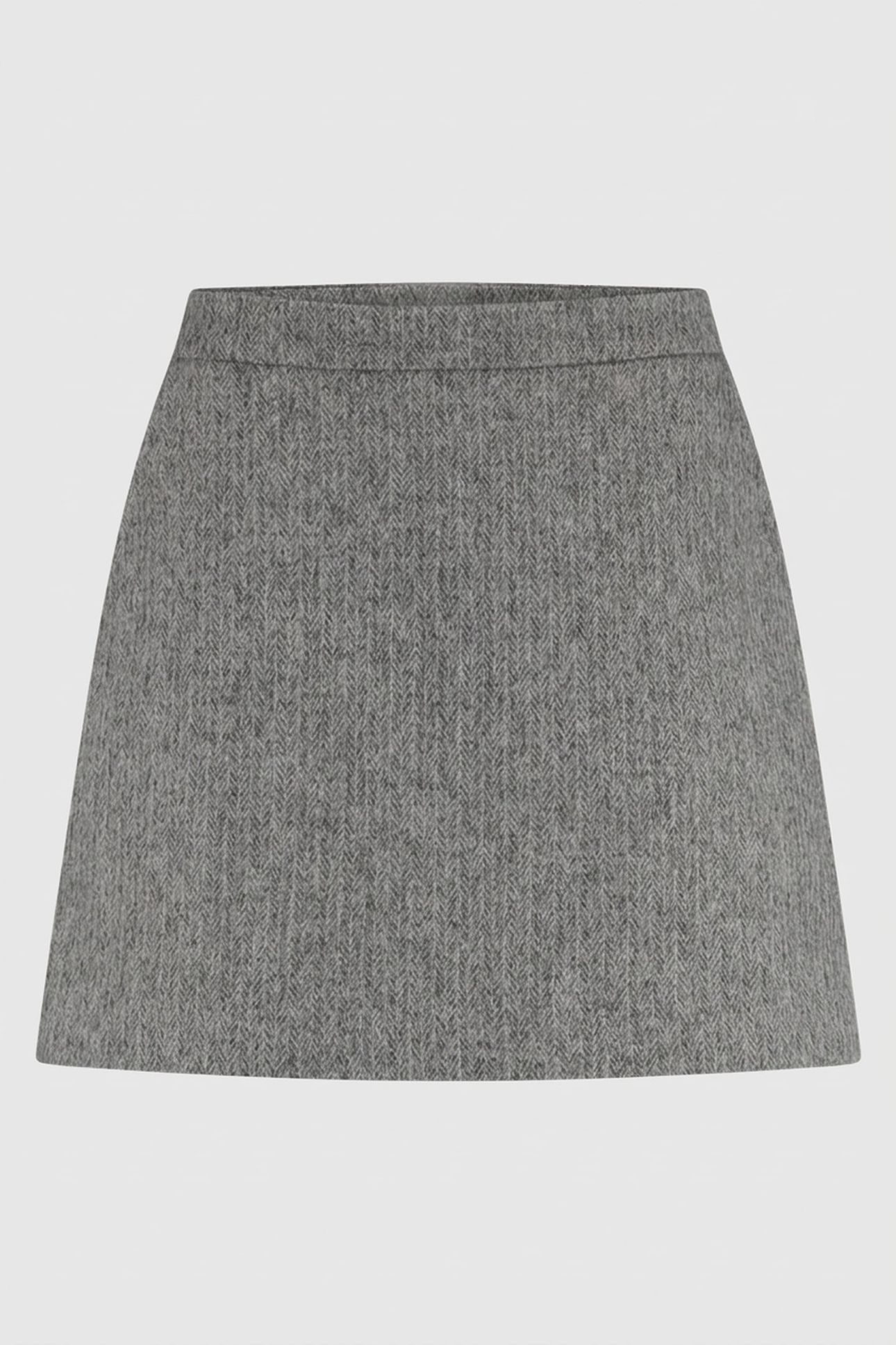 REBECCA SKIRT HERRINGBONE GREY 5