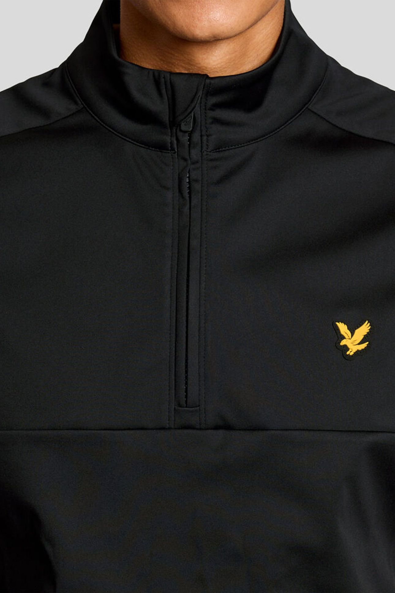 GOLF HALF ZIP WINDJAMMER GILET JET BLACK 5