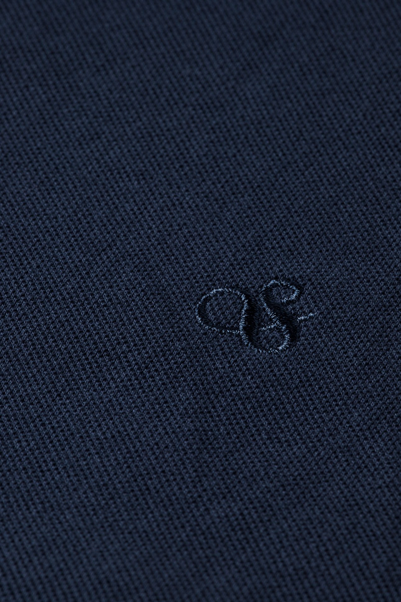 CHEST LOGO REGULAR-FIT PIQUE POLO NAVY 7