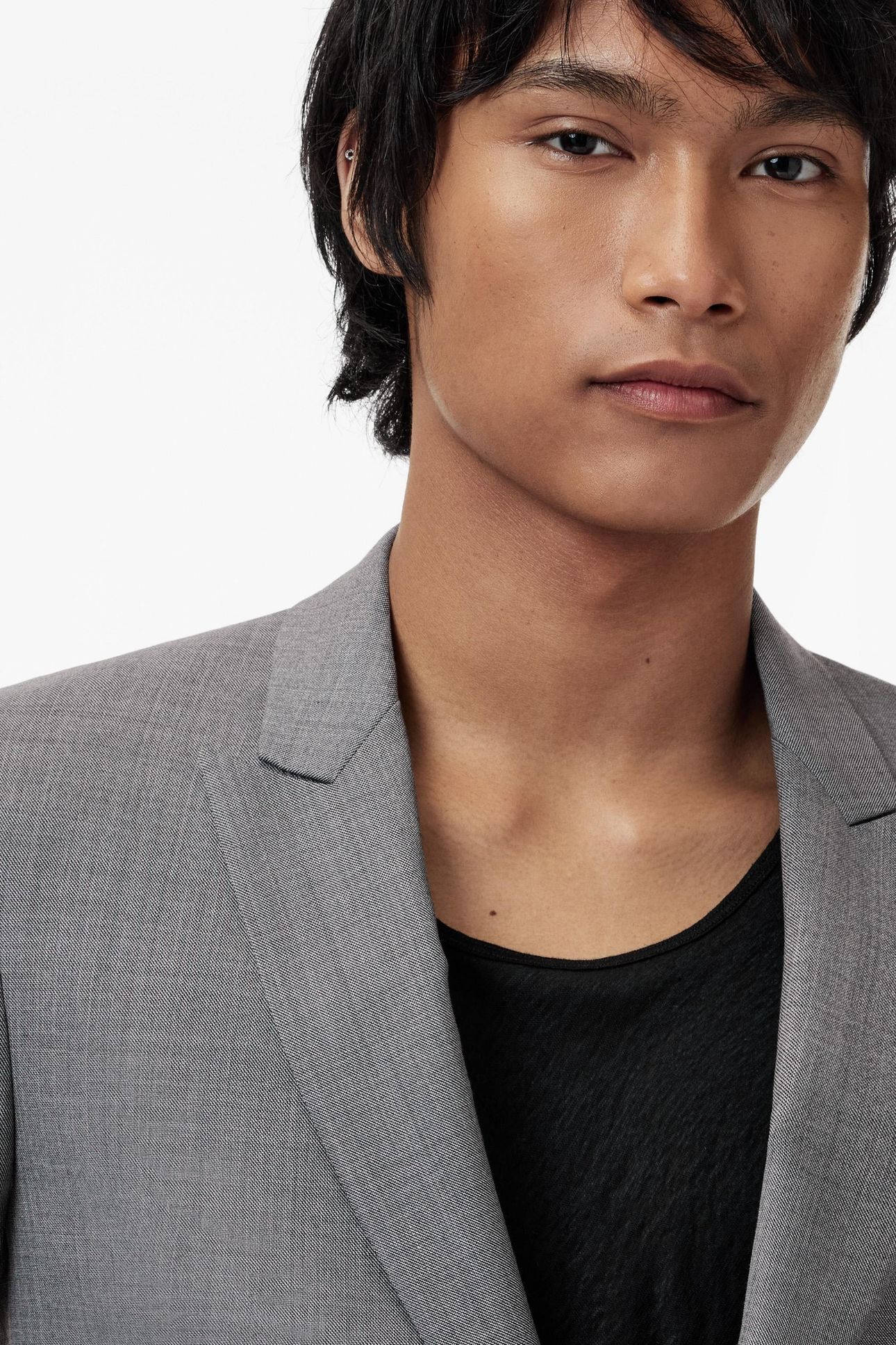 NINO JACKET - AUSTIN FIT - ONE BUTTON STONE GREY 3