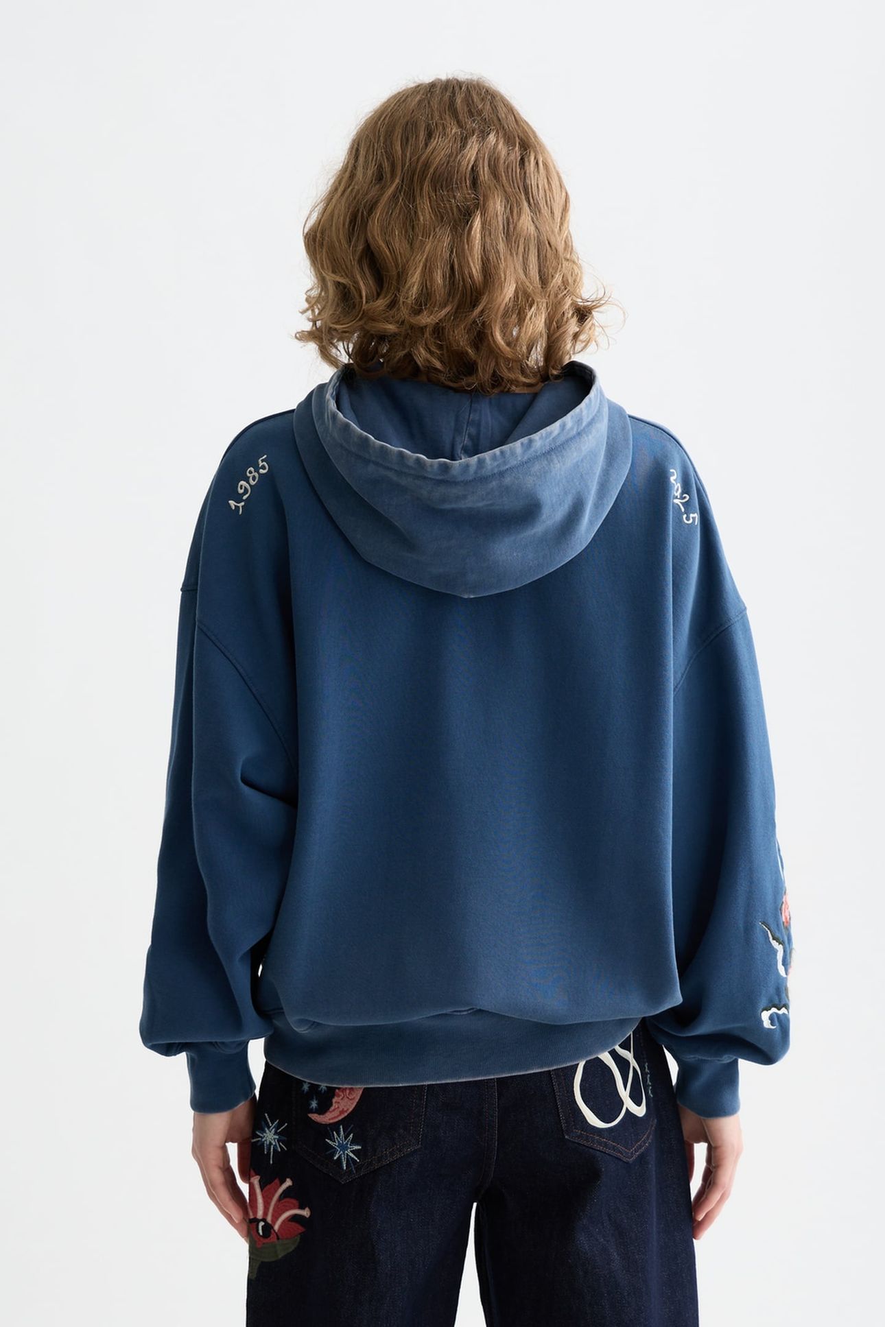 THE 40TH ANNIVERSARY WASHED ARTWORK HOODIE ENSIGN BLUE 2