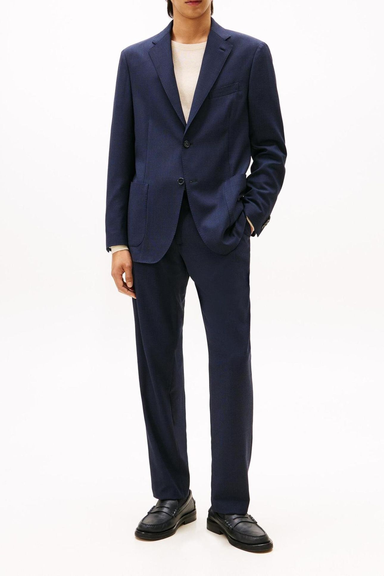 MICROFANCY TECH WOOL BLAZER BLUE 2