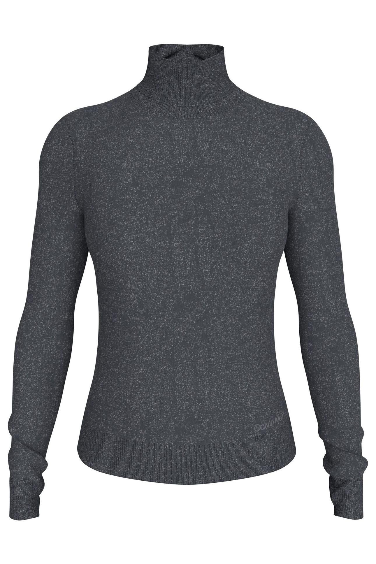 MERINO LUREX T NECK COAL 2