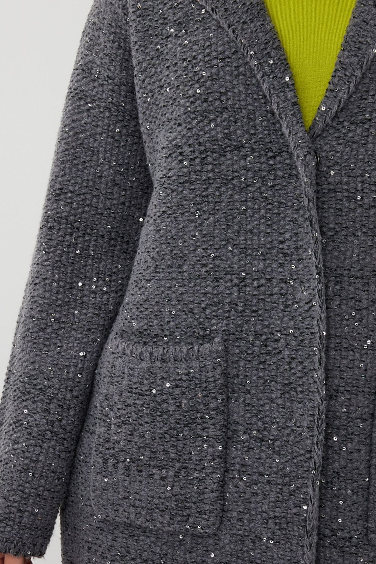 CARDIGAN BLAZER DARK GREY MELANGE 6