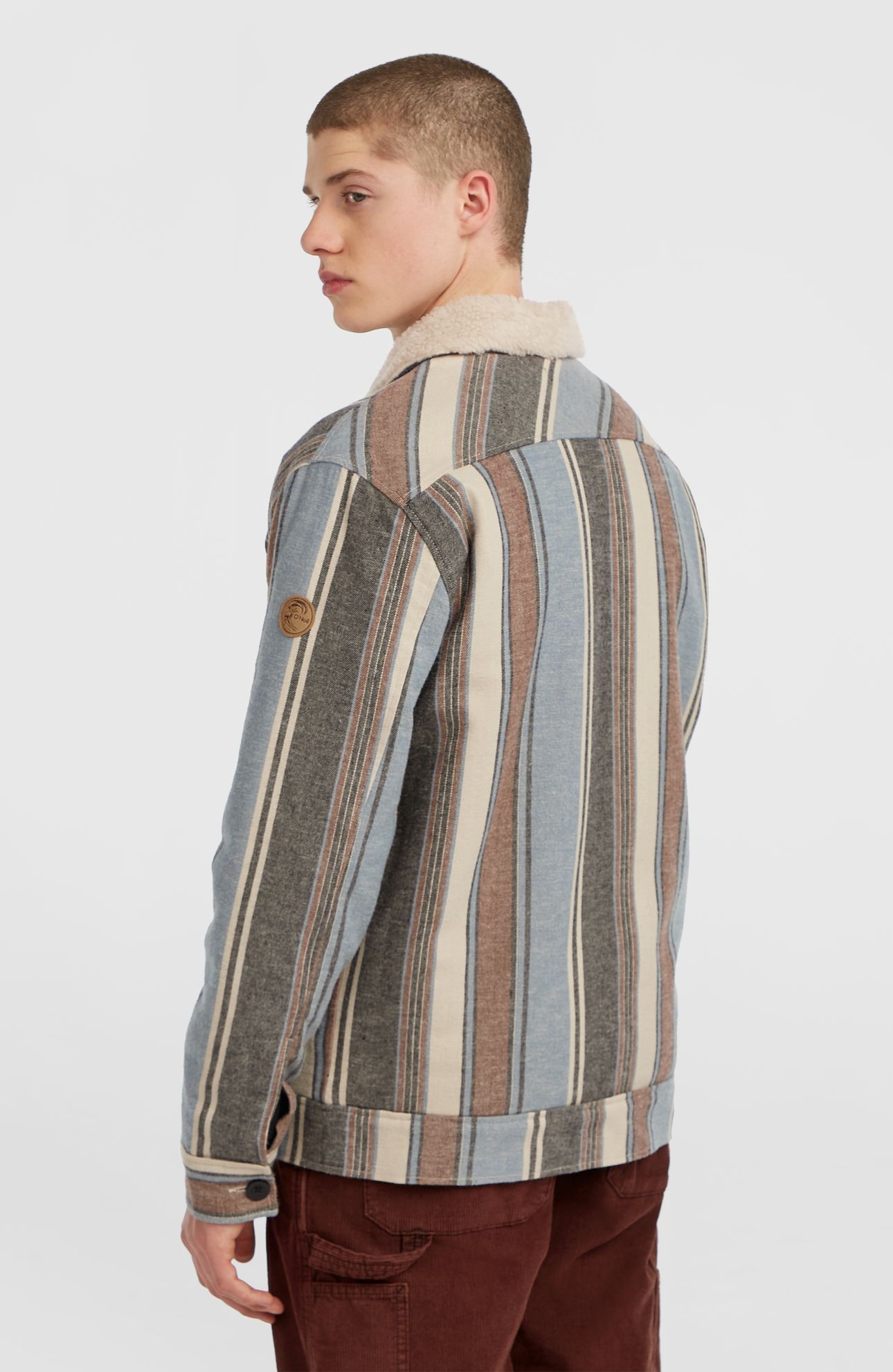 O'RIGINALS FLEECE LINED JACKET BLUE VINTAGE O'NEILL STRIPE 2