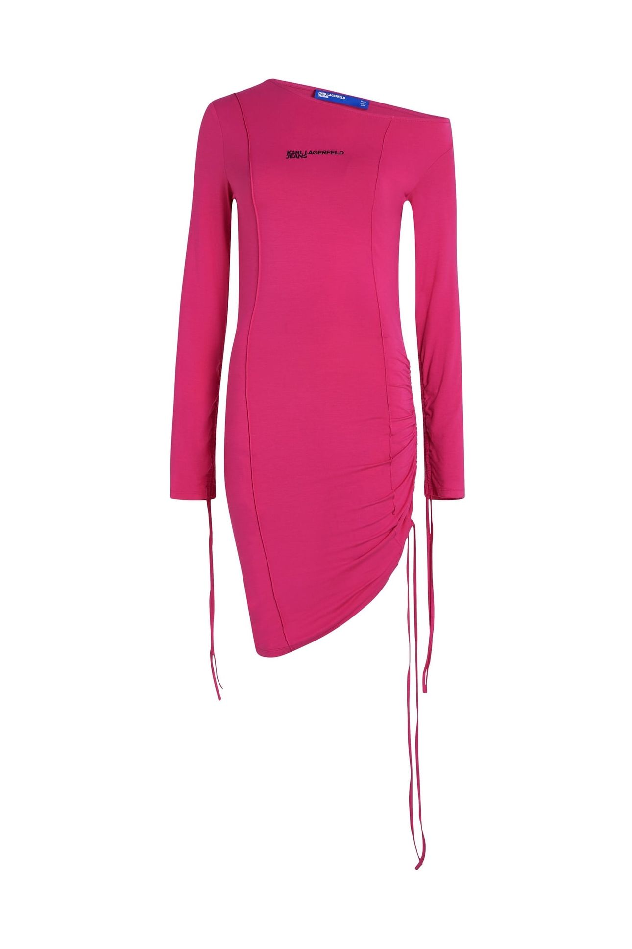 KLJ OFF SHOULDER JERSEY DRESS VERY BERRY 4
