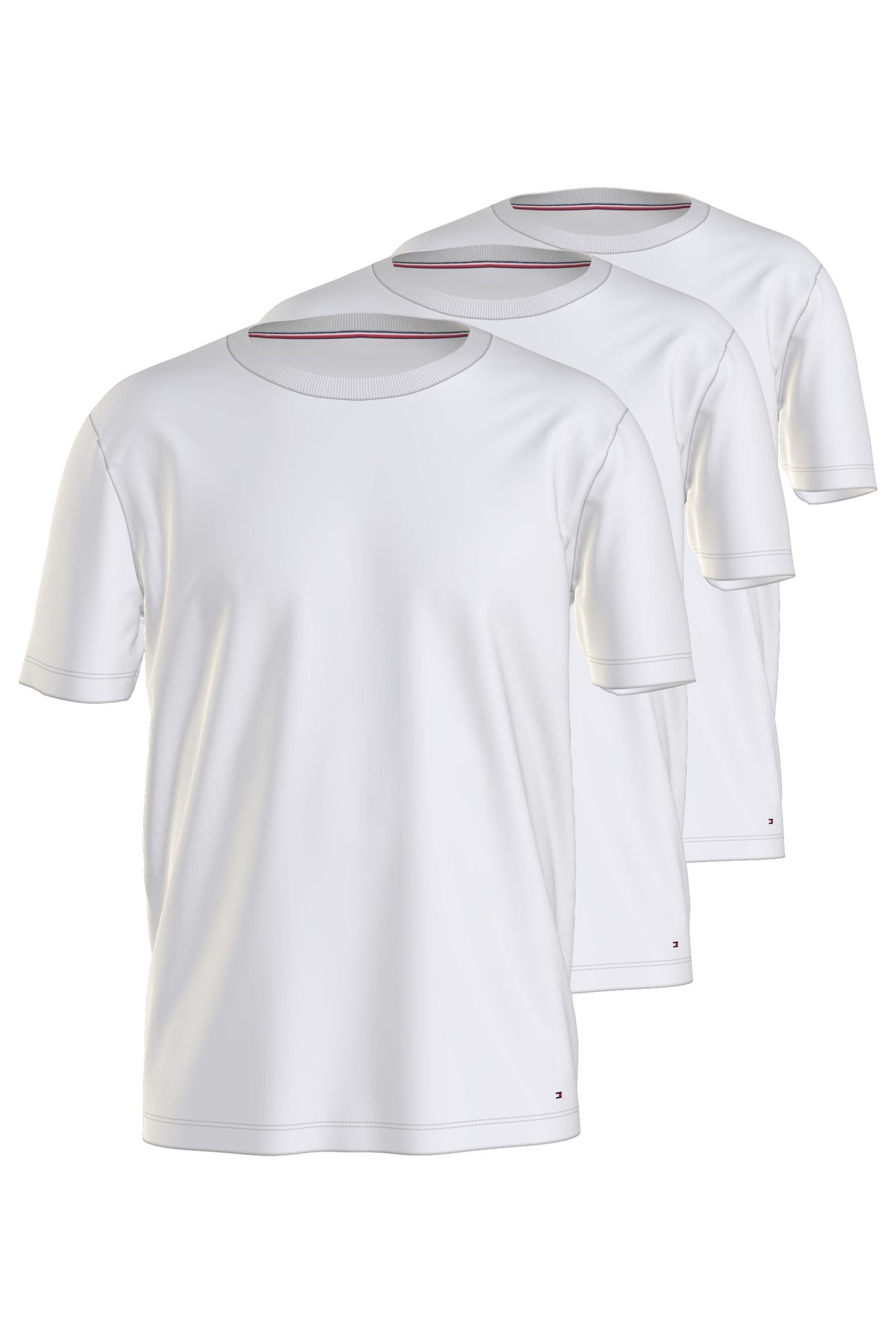 STRETCH CN TEE SS 3-PACK WHITE/WHITE/WHITE 1