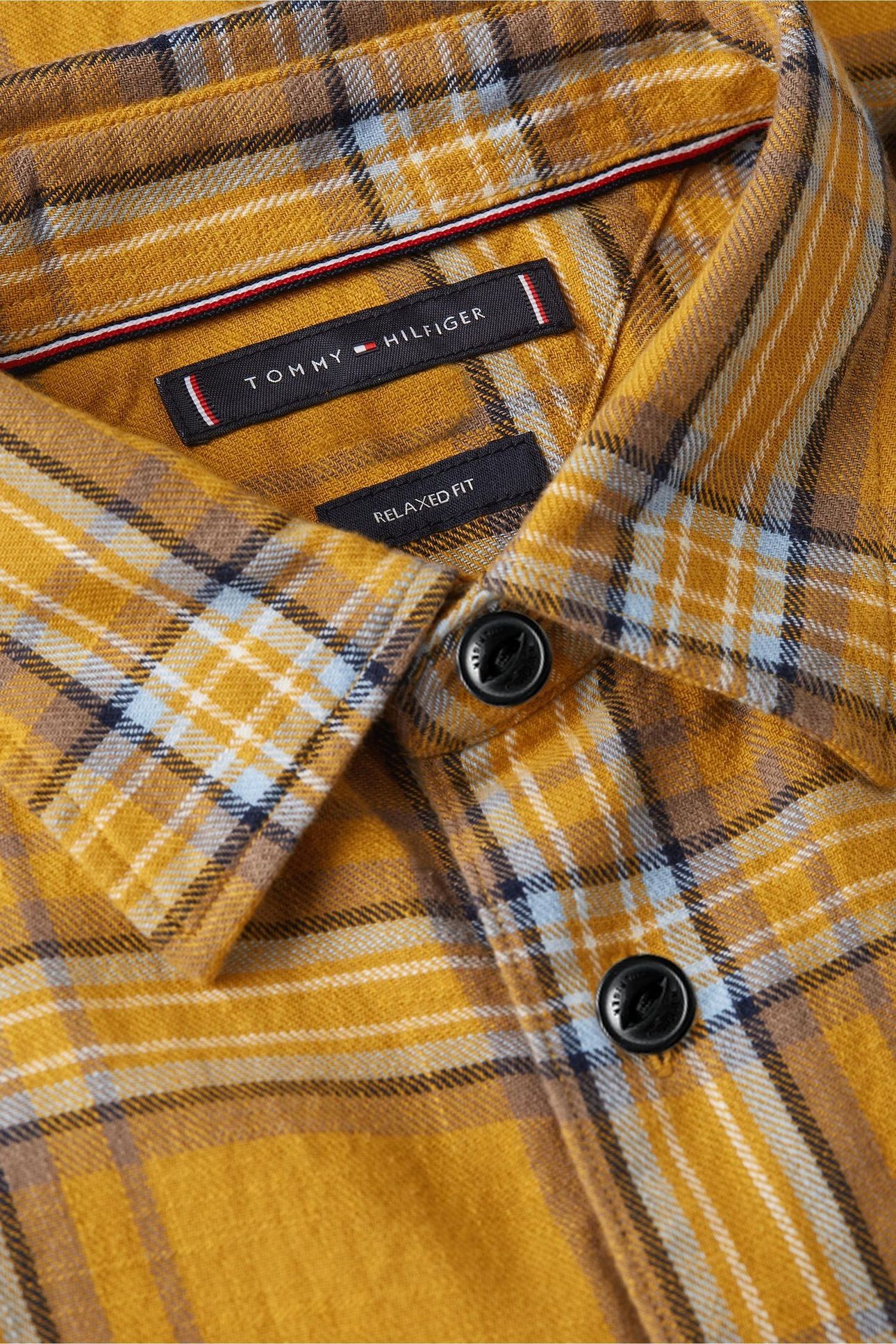 SLUB TWILL CHECK RELAXED MIDWAY YELLOW/CHECK 4