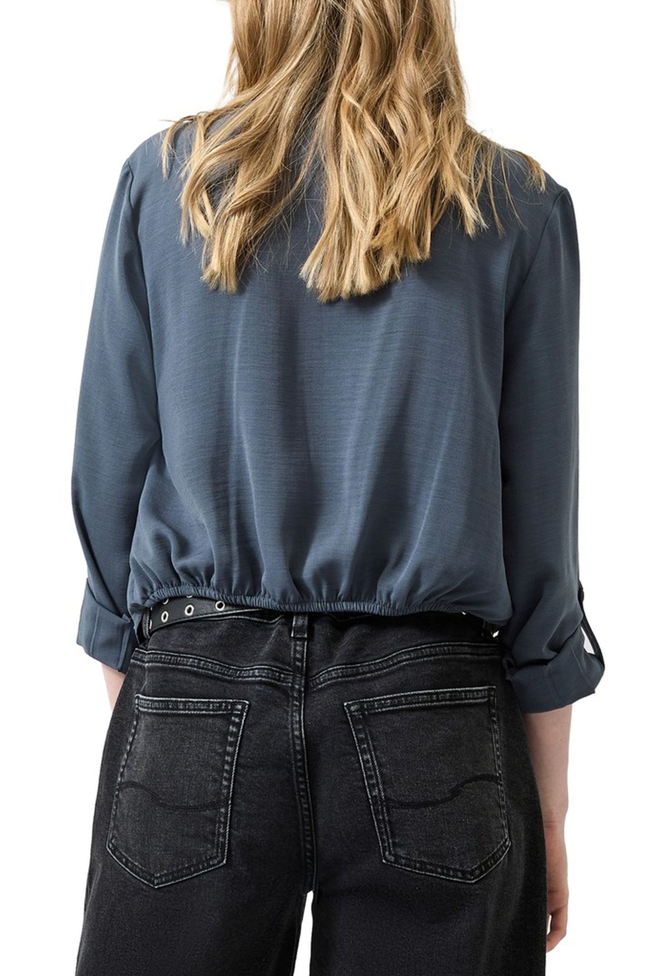 S.OLIVER-QS BLOUSES GREY/BLACK 2