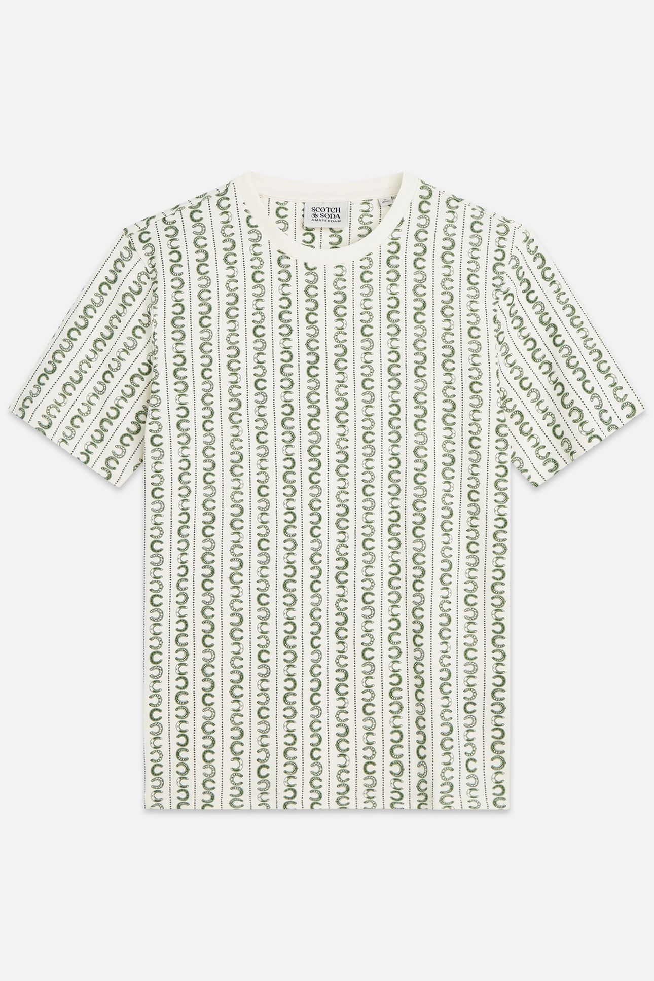 MICROPRINTED REGULARFIT TSHIRT LIGHT BEIGE 2