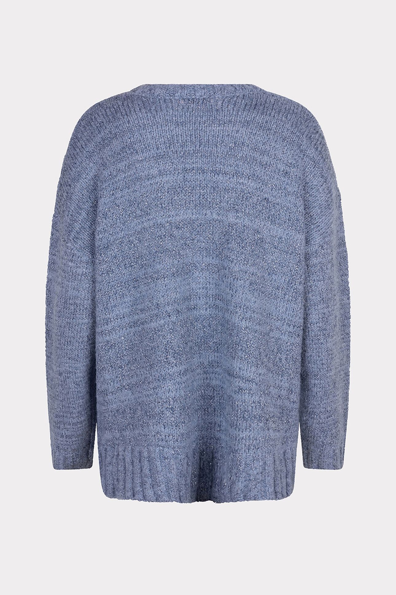 SWEATER V-NECK LUREX BLUE 5