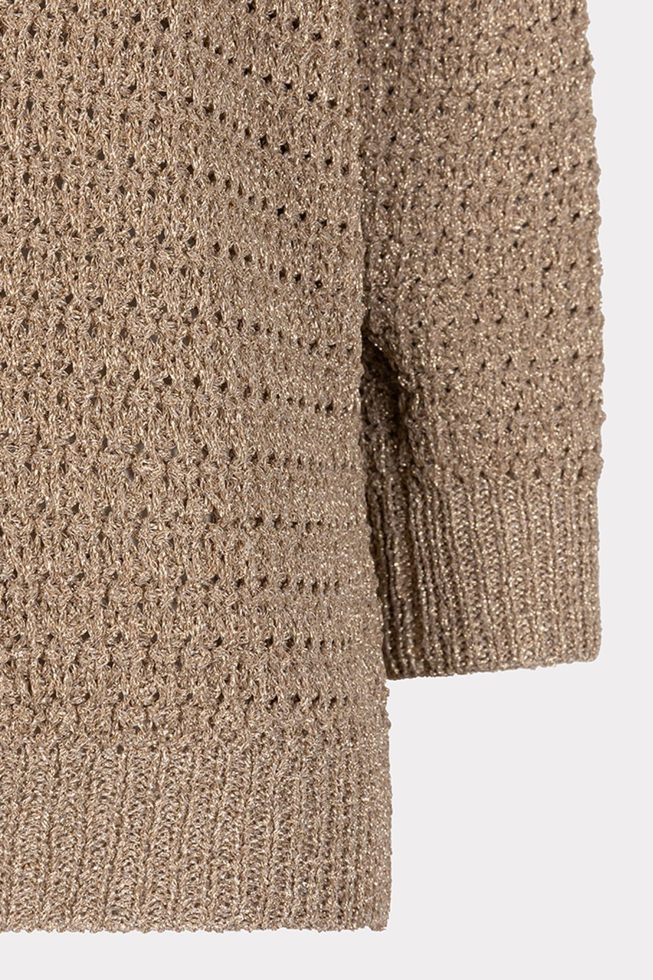 SWEATER OVERSIZED LUREX SAND 6