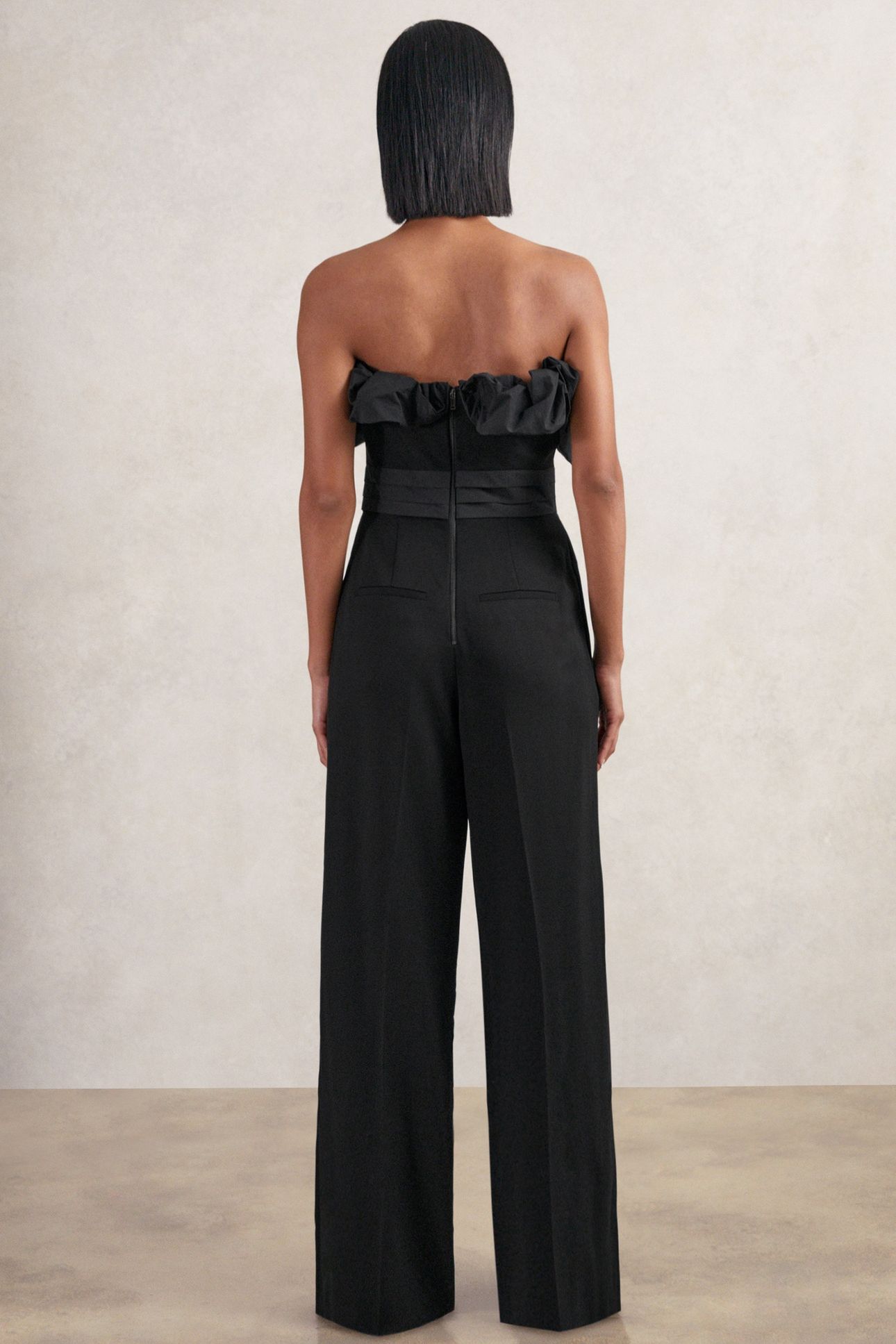 SCULPTURAL JUMPSUIT BLACK 2