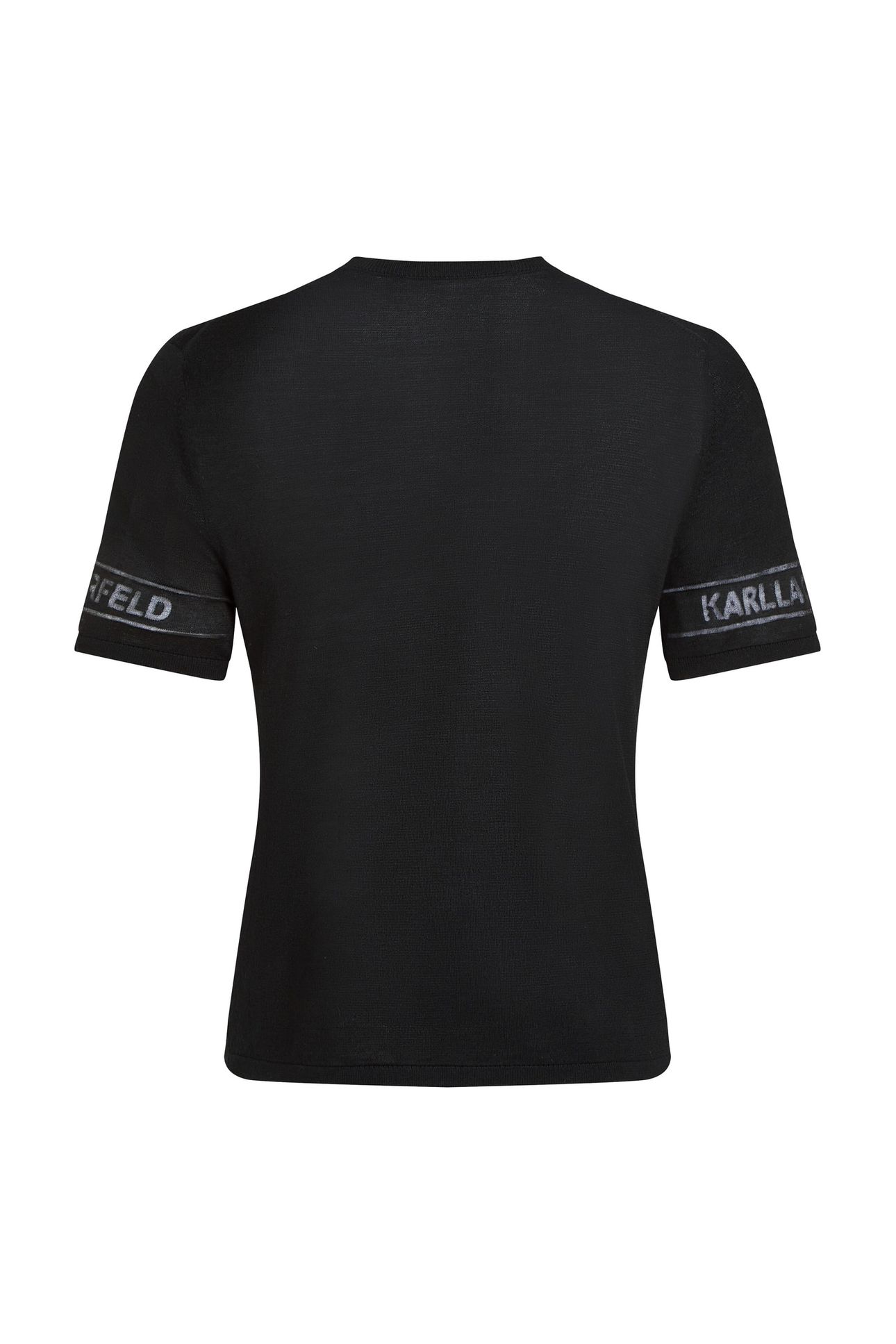 LIGHTWEIGHT LOGO KNIT TOP BLACK 2