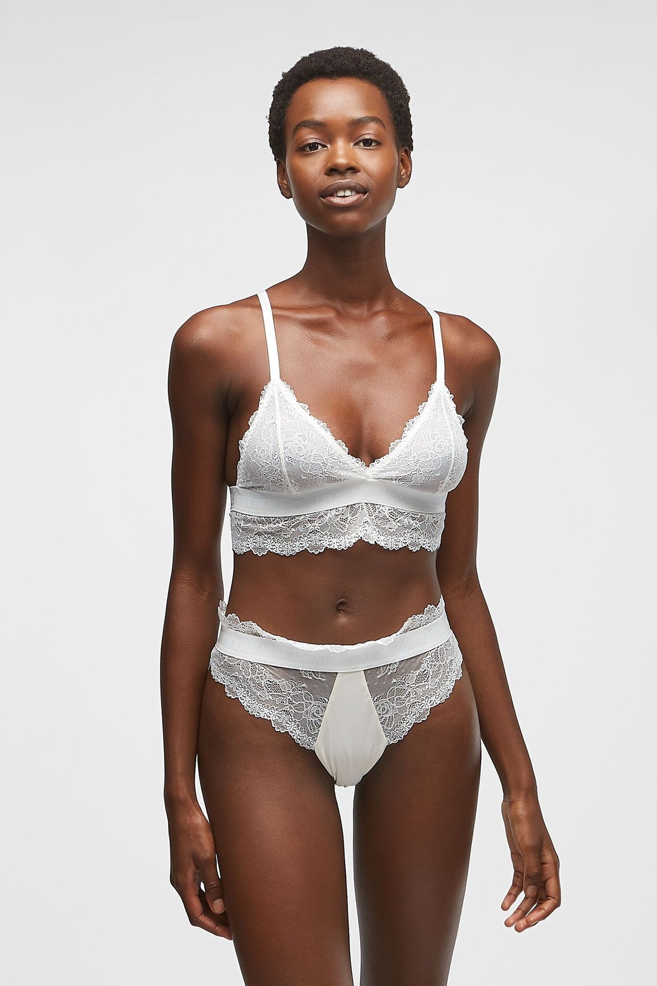 TAILORED LACE BRA IVORY 1