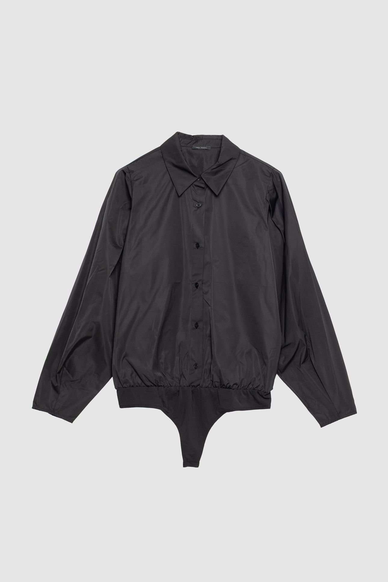 BLACK SATIN TAFFETA BODY SHIRT 4