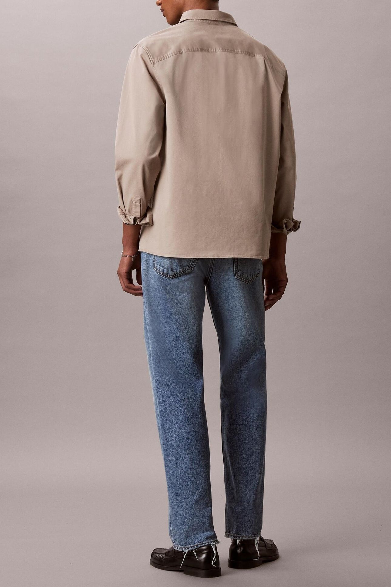 LS COMFORT COTTON SHIRT VINTAGE KHAKI 3