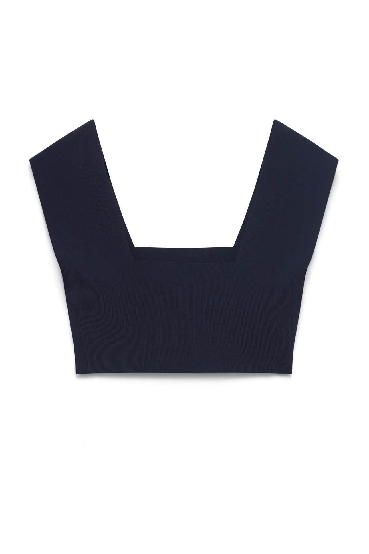 BRENHA CROPPED KNITTED VEST TOP BLUE 4