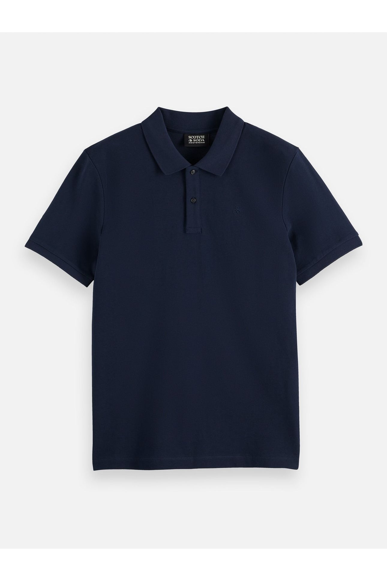 CHEST LOGO REGULAR-FIT PIQUE POLO NAVY 4