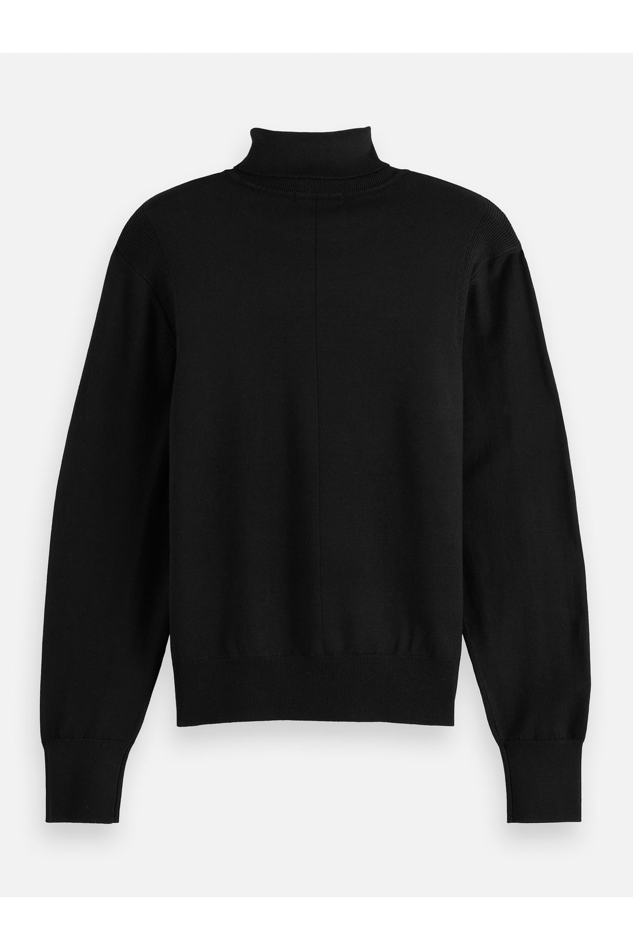 CORE ROLL NECK RELAXED PULLOVER BLACK 4
