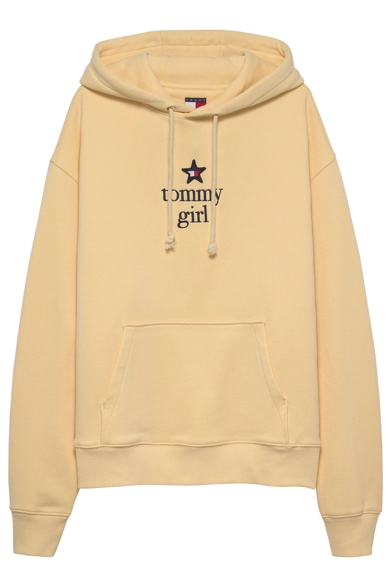 UNISEX TG STAR GRAPHIC HOODIE CUSTARD CREAM 1