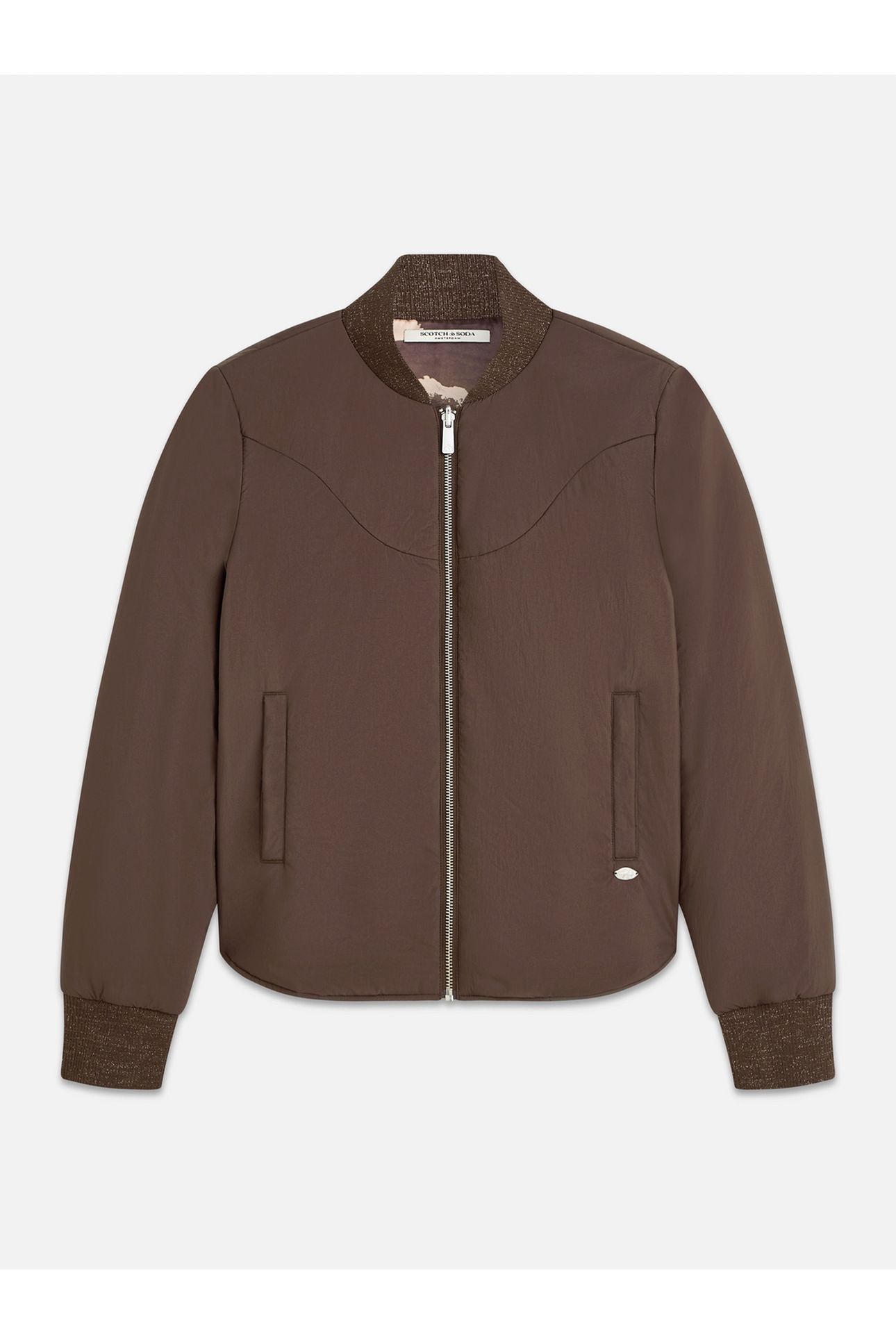 REVERSIBLE BOMBER JACKET HOT FUDGE 1
