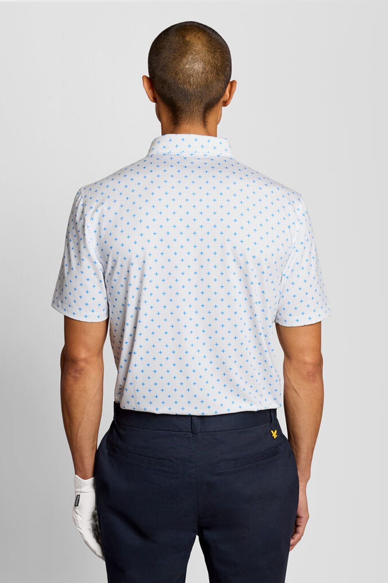 GOLF CROSS PRINT POLO WHITE 2